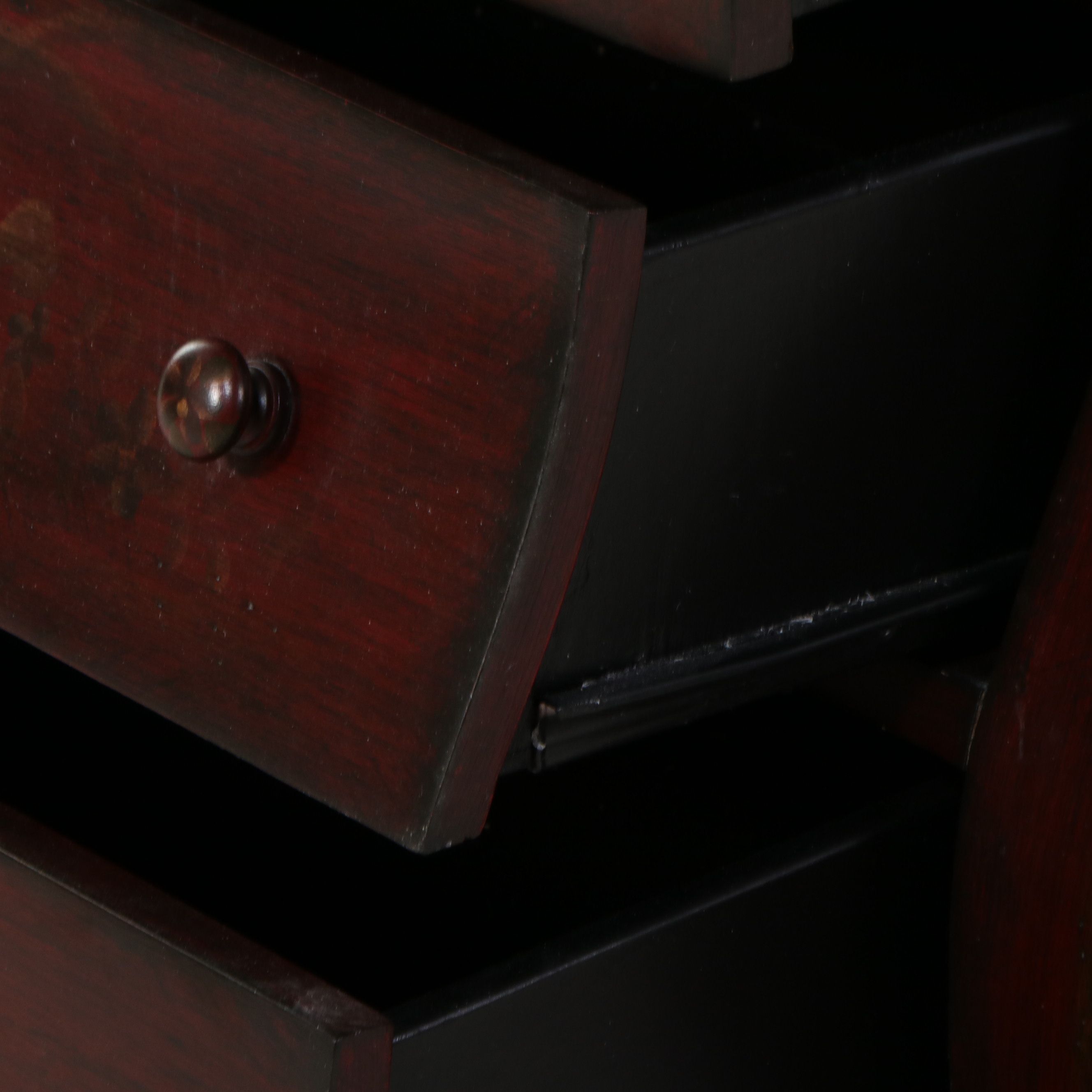 Stein World "Painted Treasures" Bombé Chest of Drawers