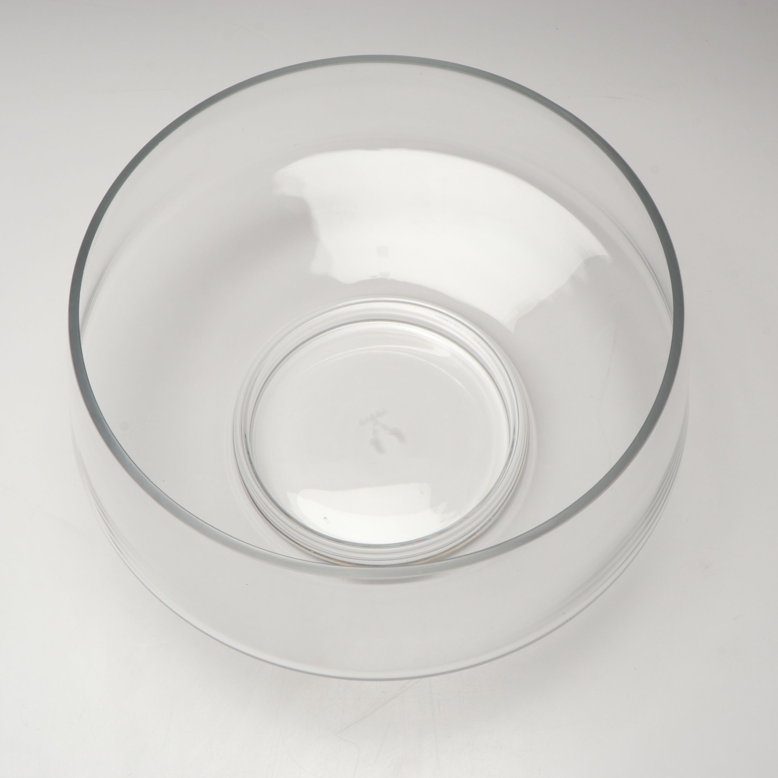 Viski Footed Glass Punch Bowl with Amber Carafe and Cordial Glasses