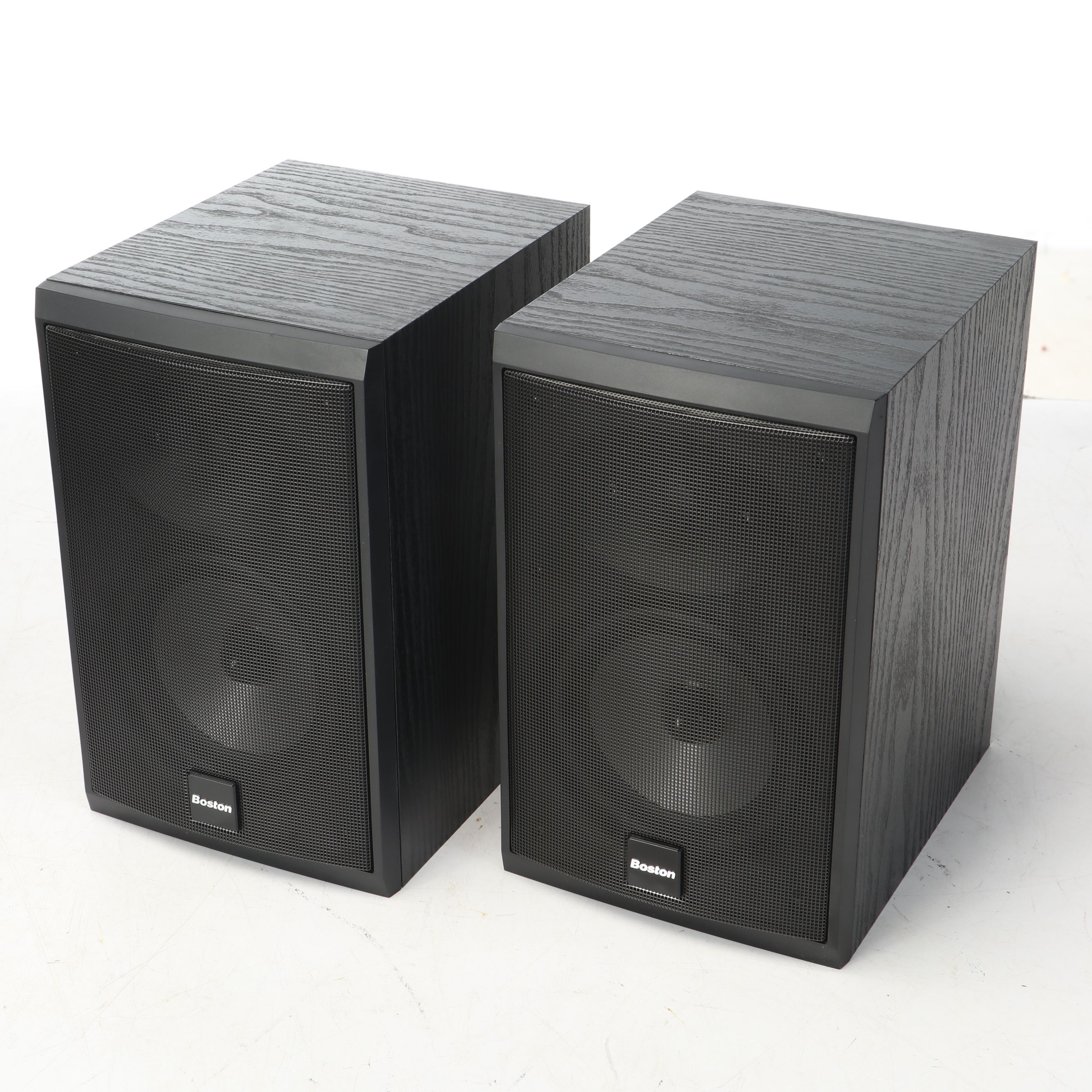 Boston Acoustics Ebonized Wood Bookshelf Speakers with More