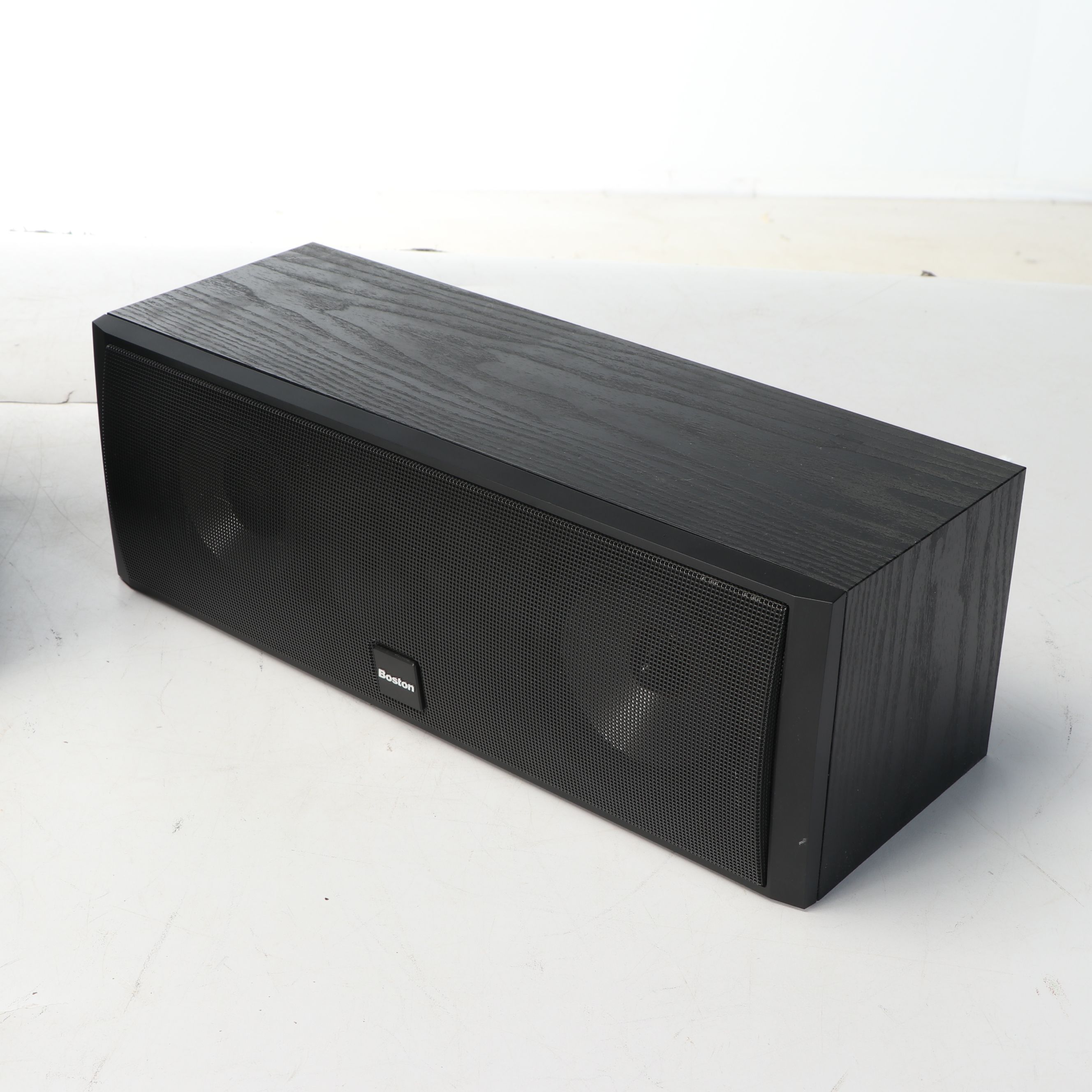 Boston Acoustics Ebonized Wood Bookshelf Speakers with More