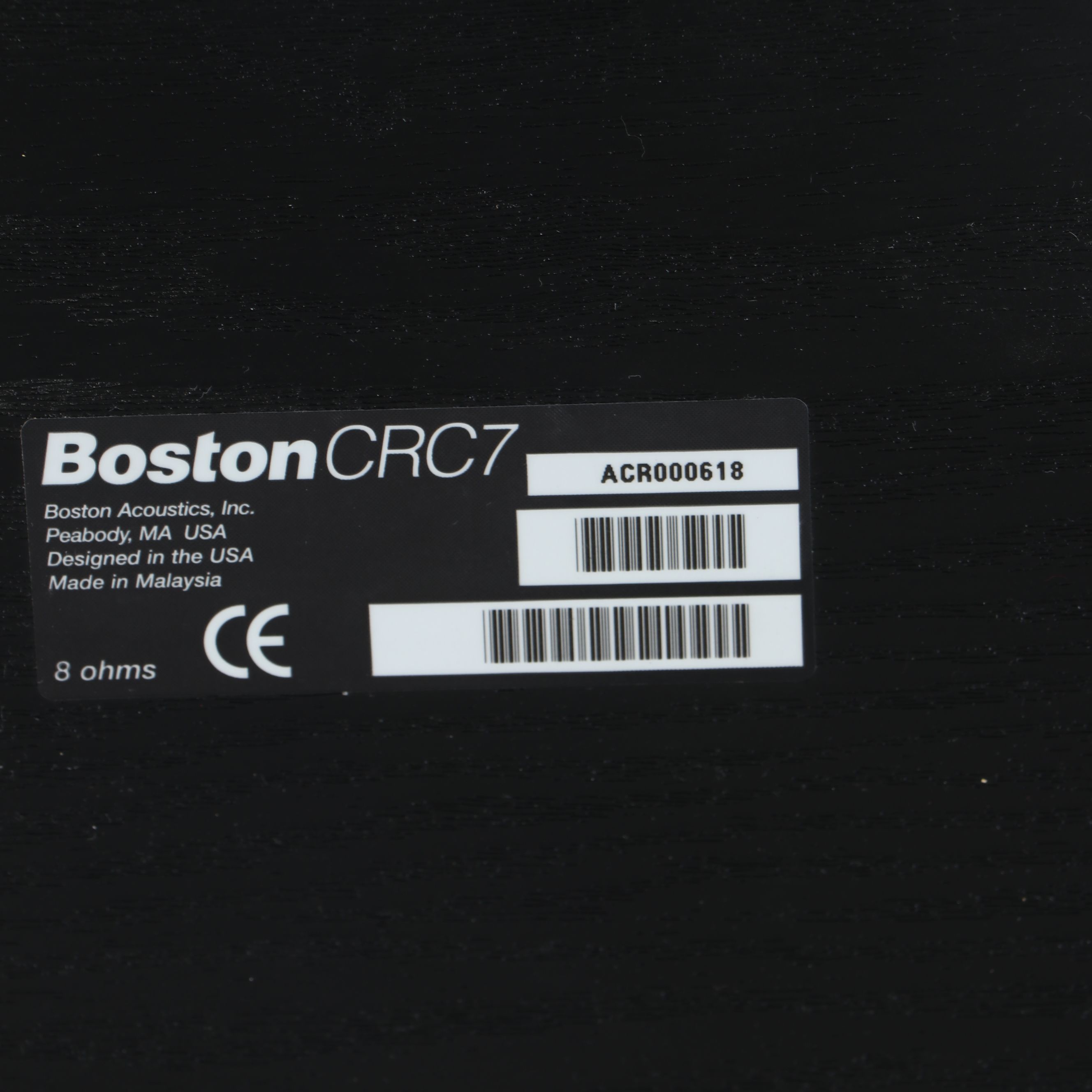 Boston Acoustics Ebonized Wood Bookshelf Speakers with More