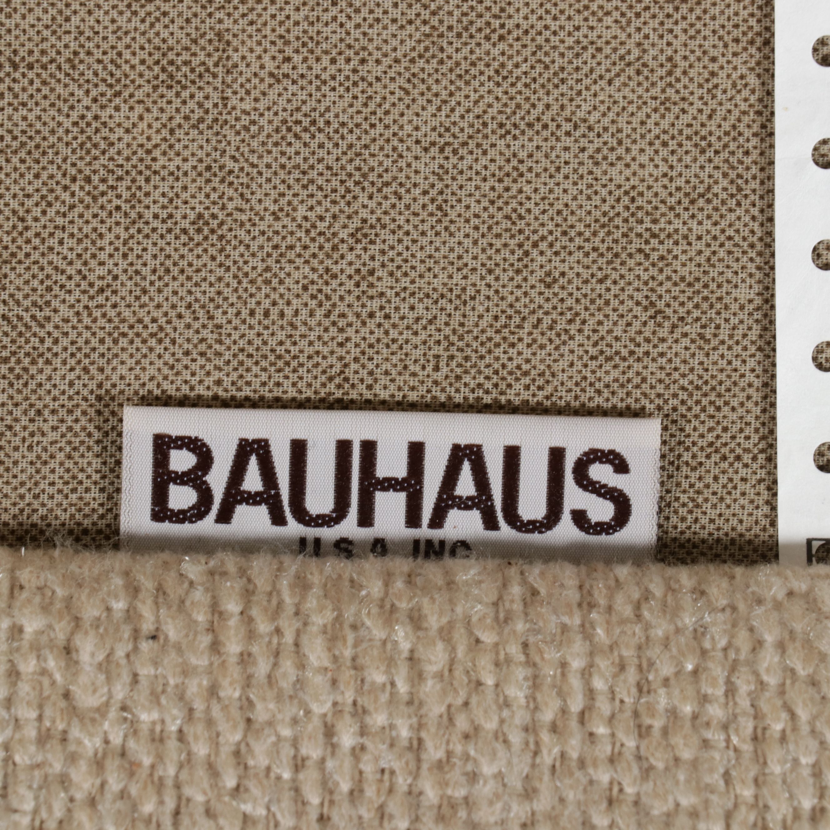 Bauhaus Contemporary Oversized Armchair and Matching Ottoman