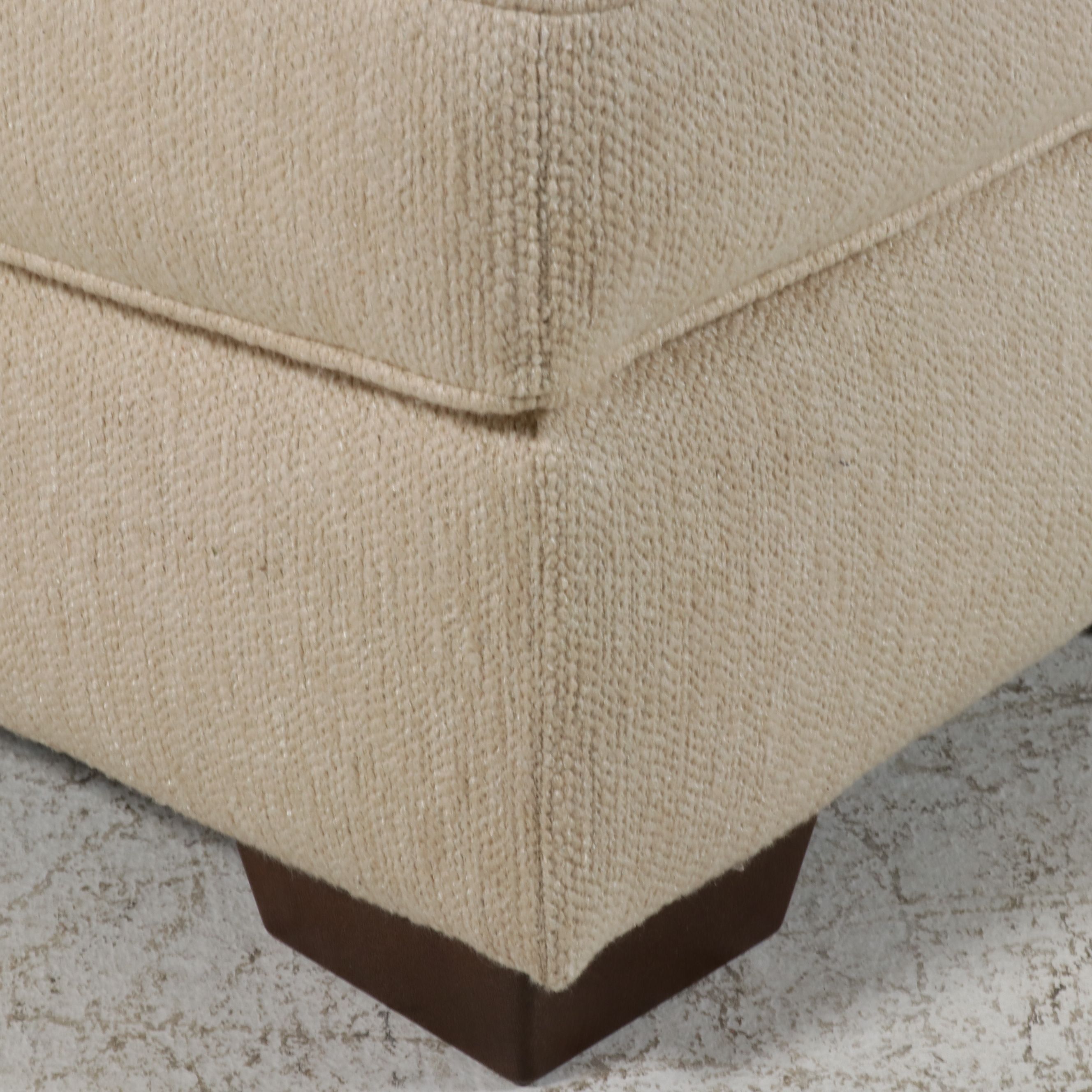 Bauhaus Contemporary Oversized Armchair and Matching Ottoman