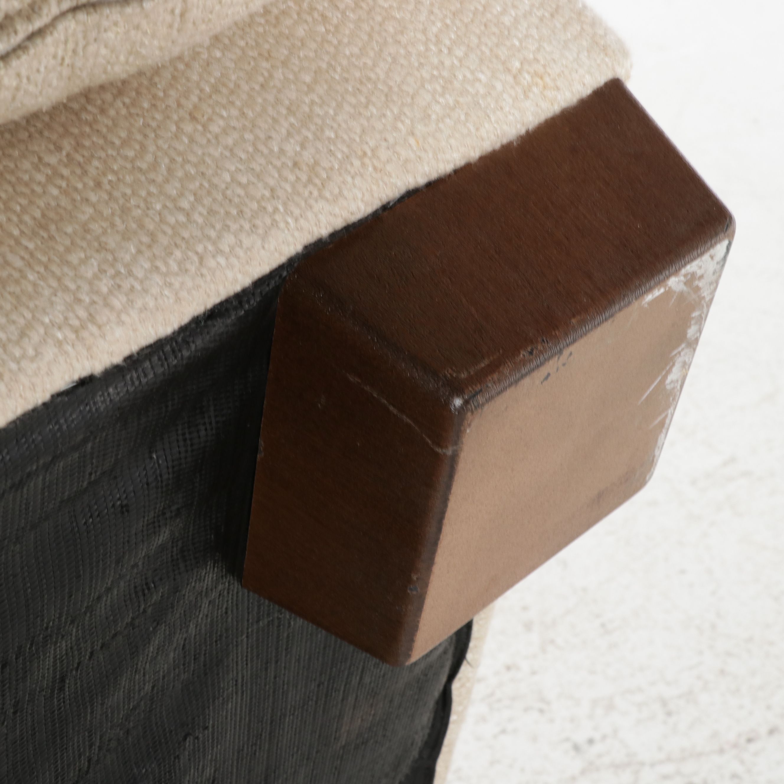 Bauhaus Contemporary Oversized Armchair and Matching Ottoman