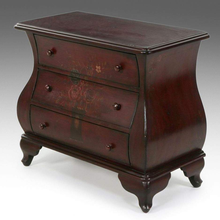 Stein World "Painted Treasures" Bombé Chest of Drawers