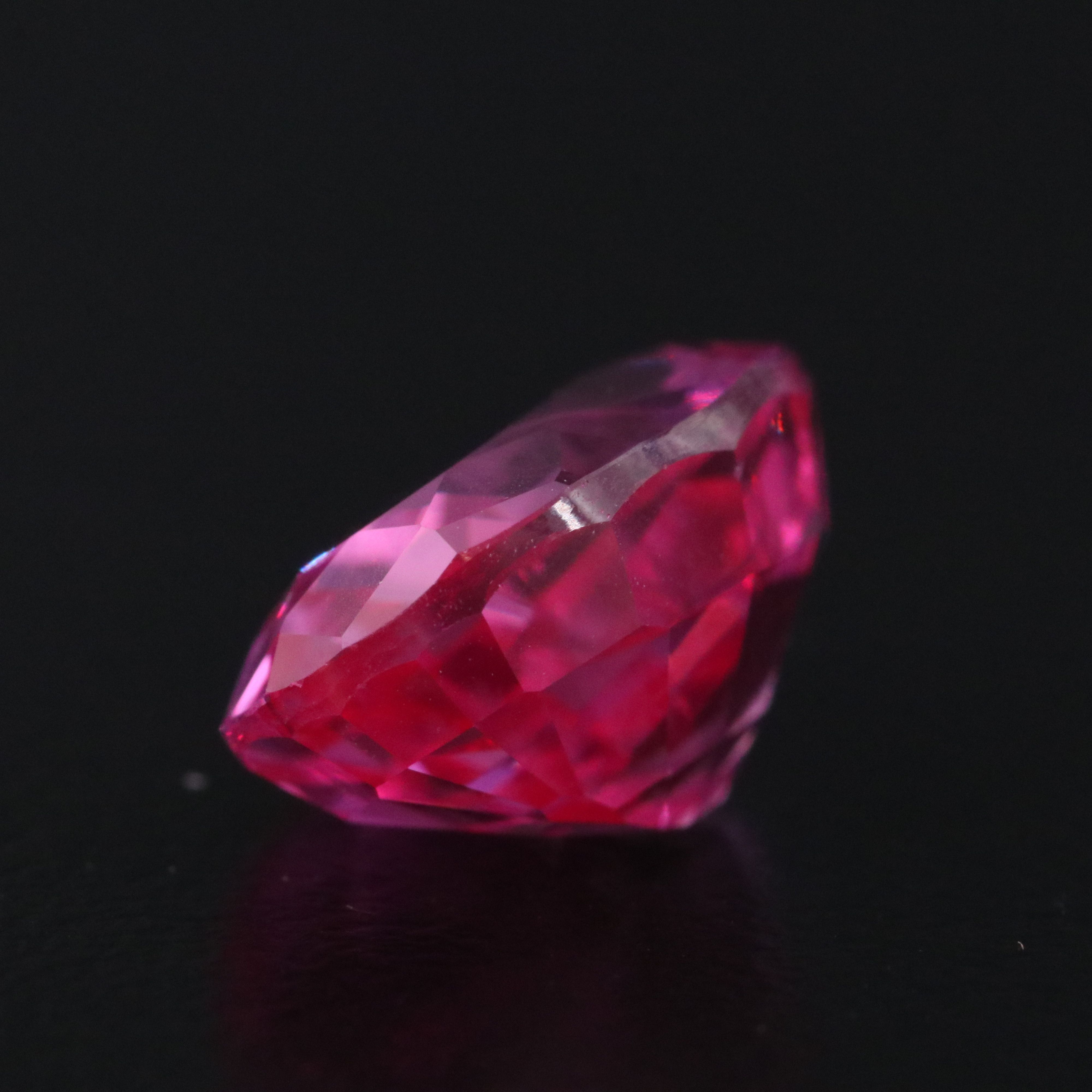 Loose 8.63 CT Lab Grown Pink Sapphire