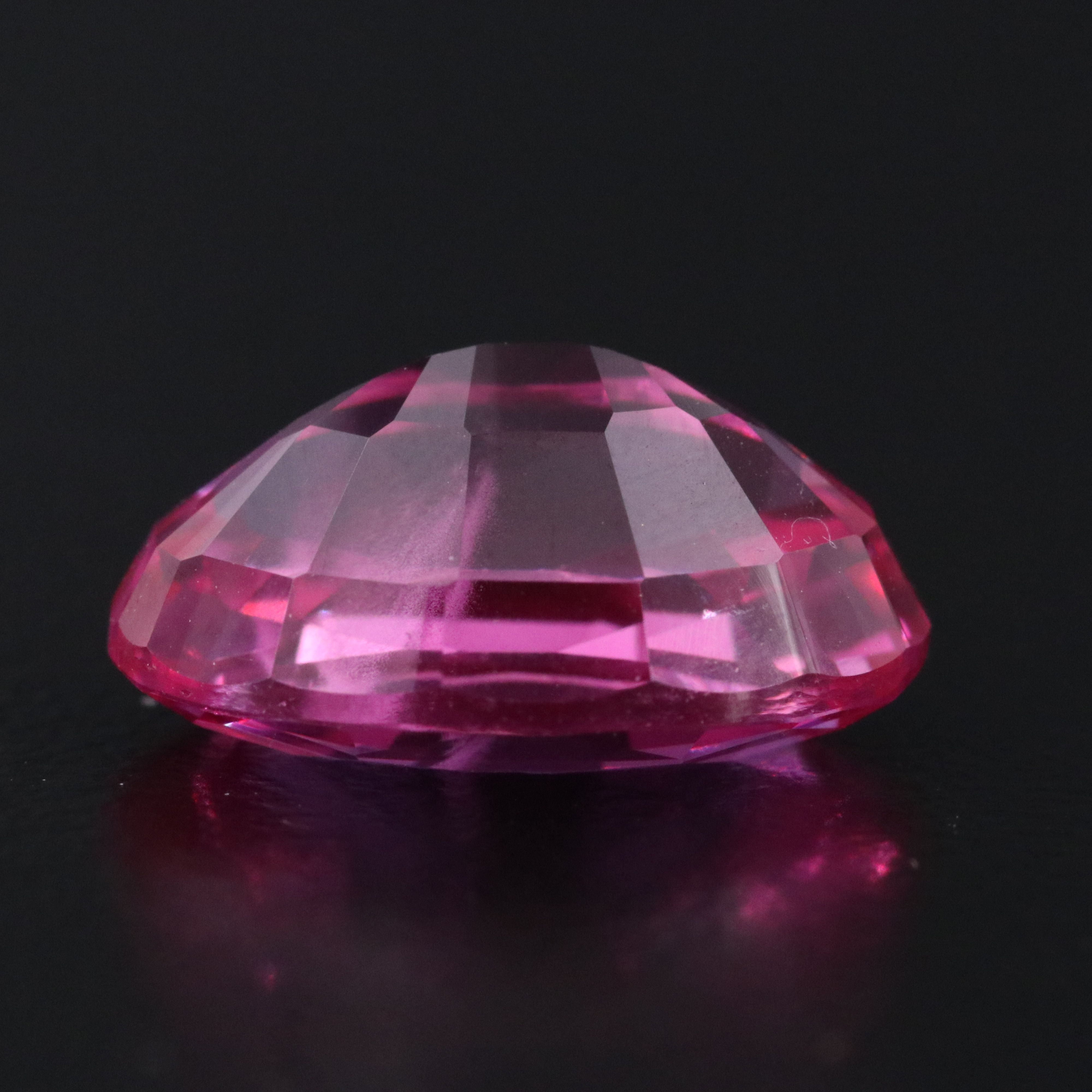 Loose 8.63 CT Lab Grown Pink Sapphire