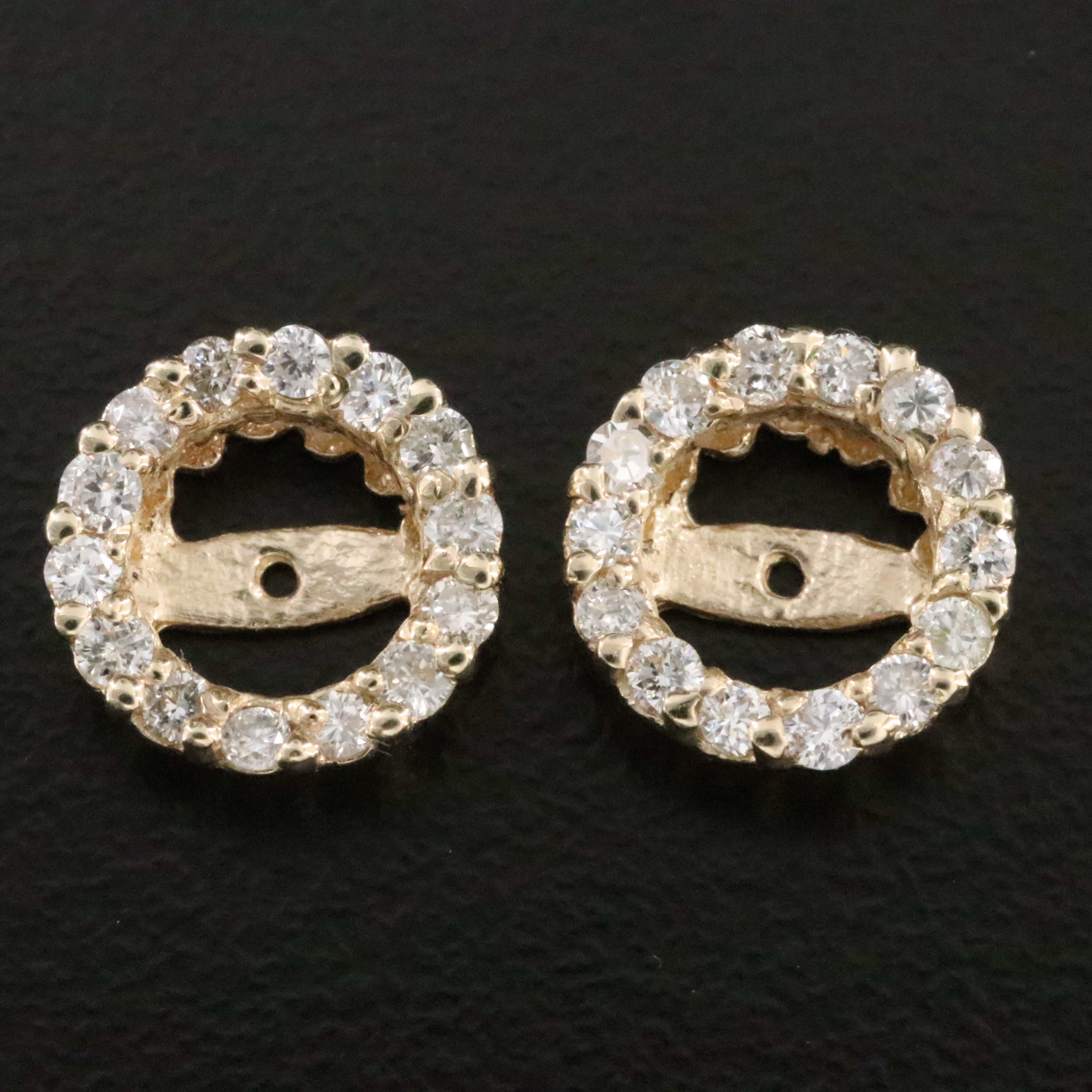 14K 0.54 CTW Diamond Earring Jackets