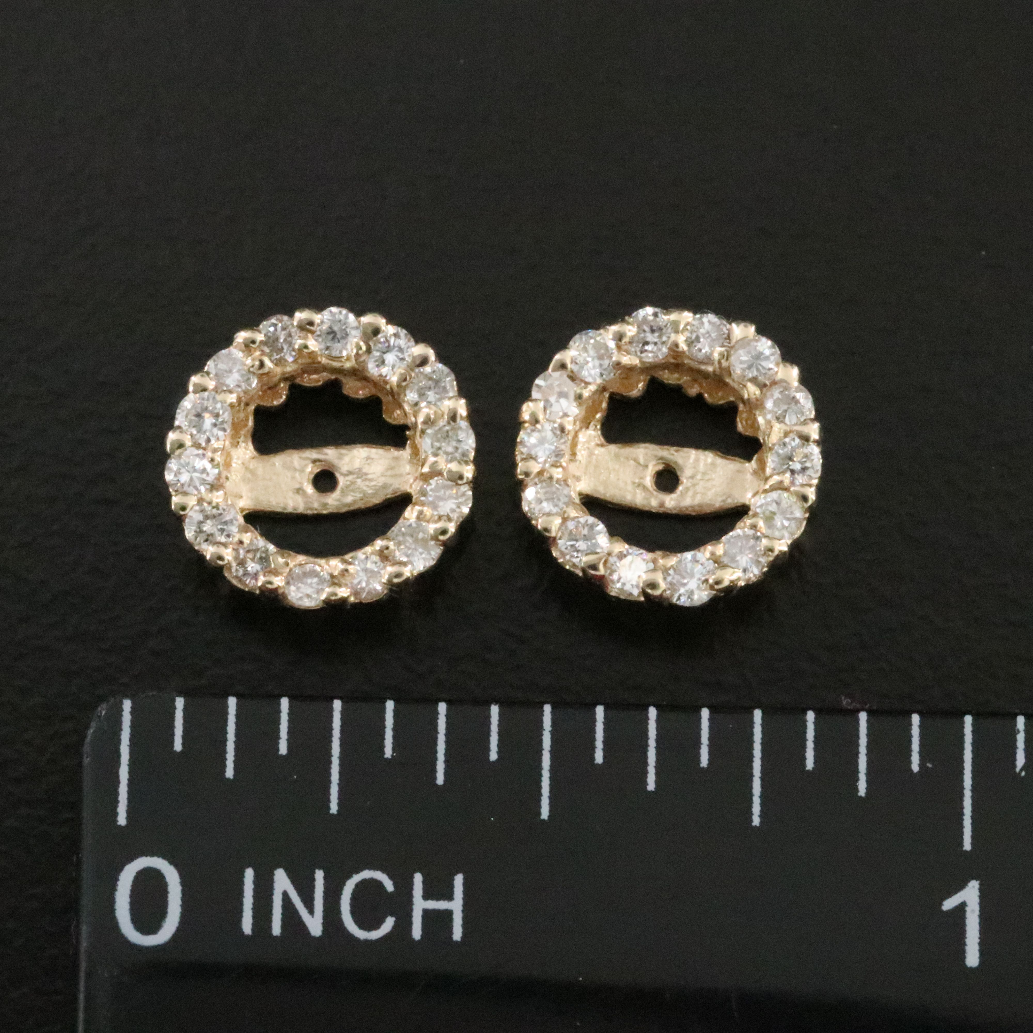 14K 0.54 CTW Diamond Earring Jackets