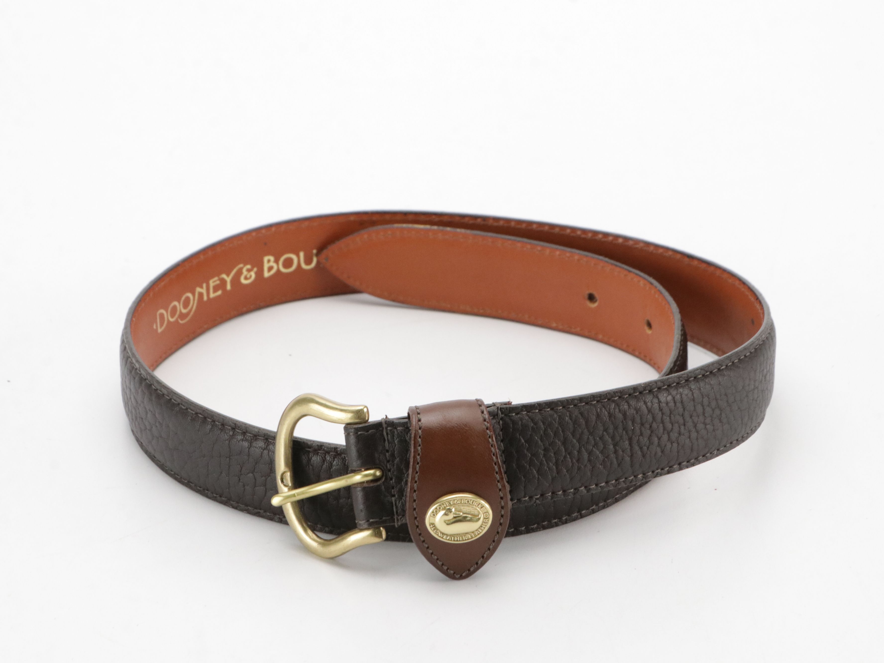 Dooney & Bourke Vintage Calfskin Leather Belts, Coach Smooth Red Leather Belt