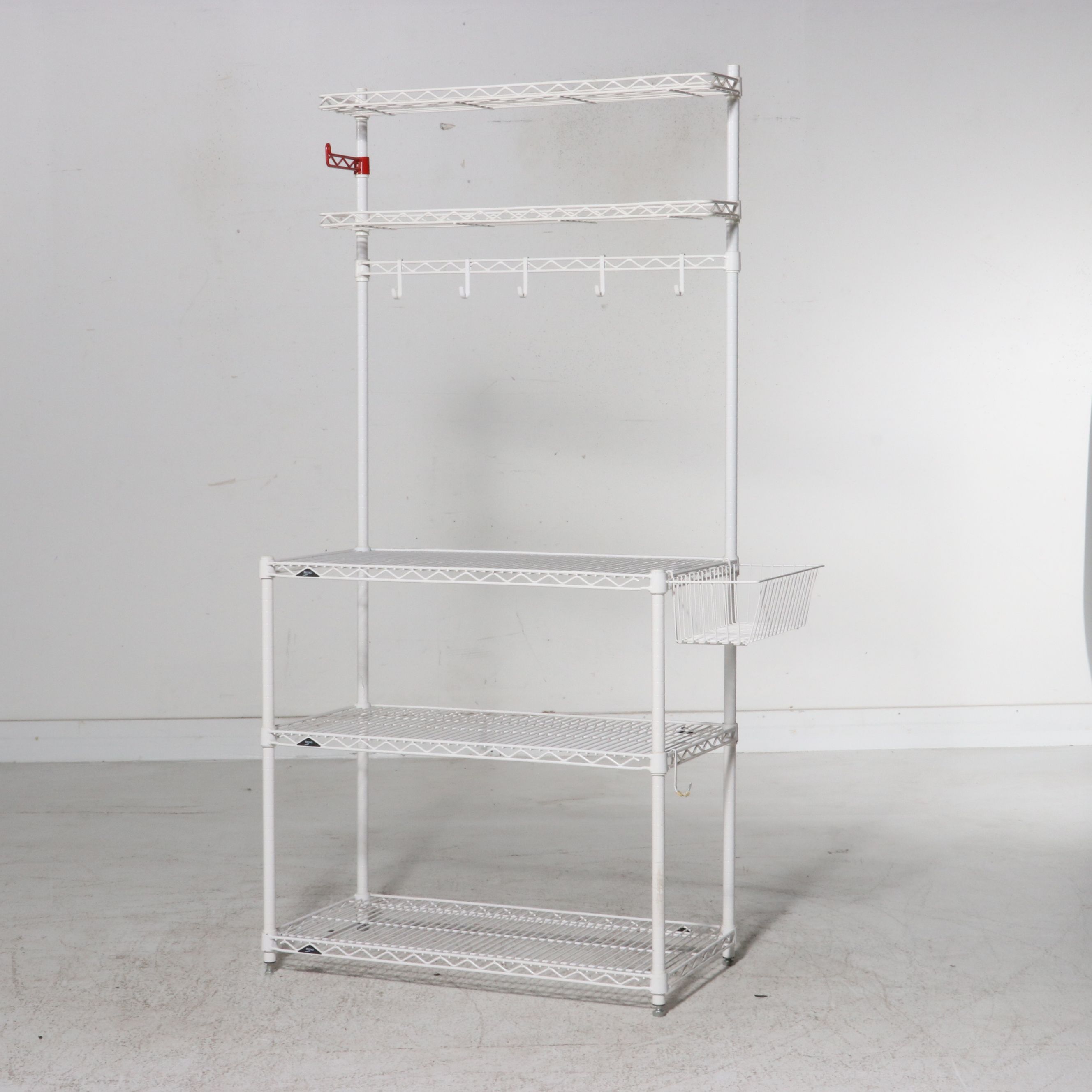 Metro White Wire Baker's Rack, 21st Century