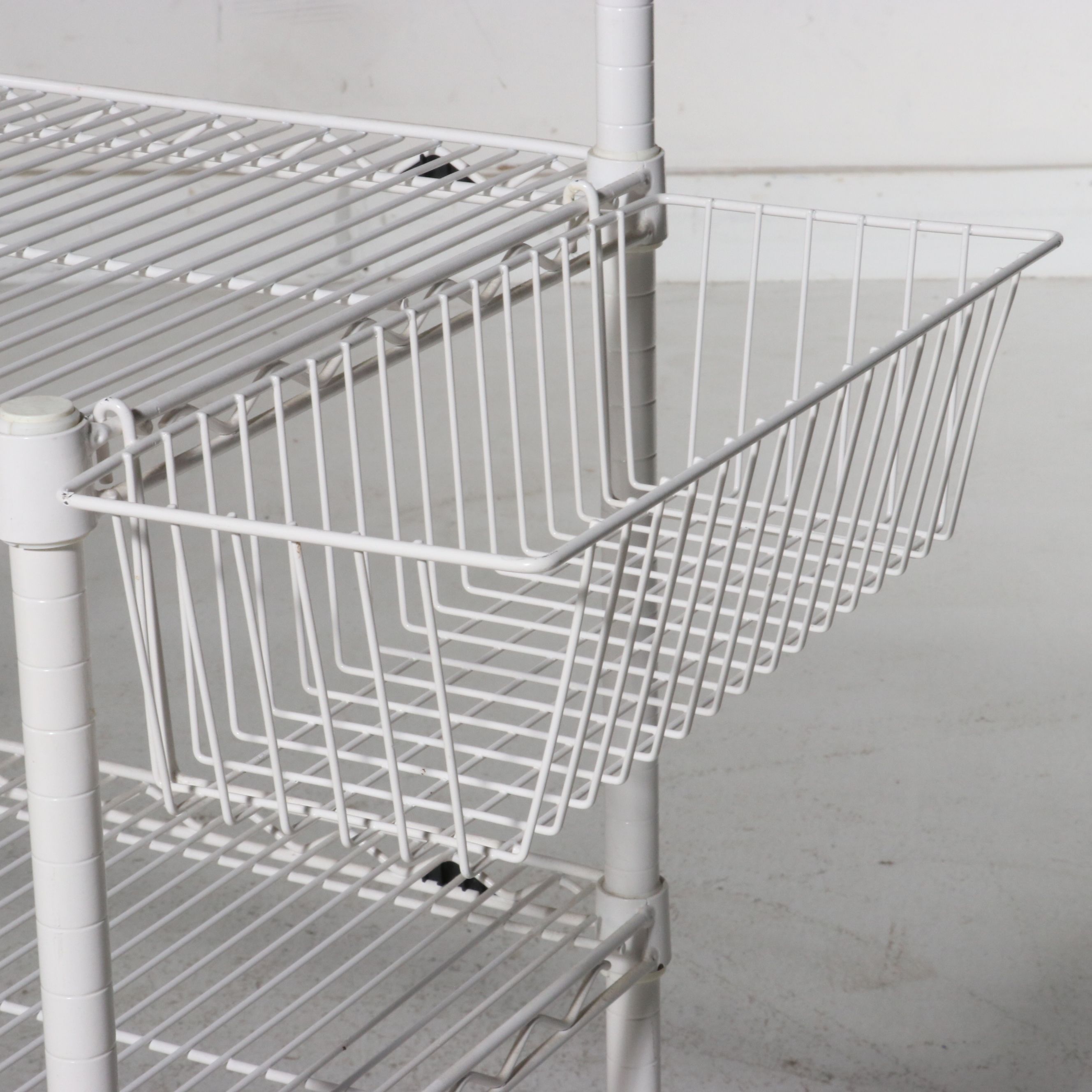 Metro White Wire Baker's Rack, 21st Century
