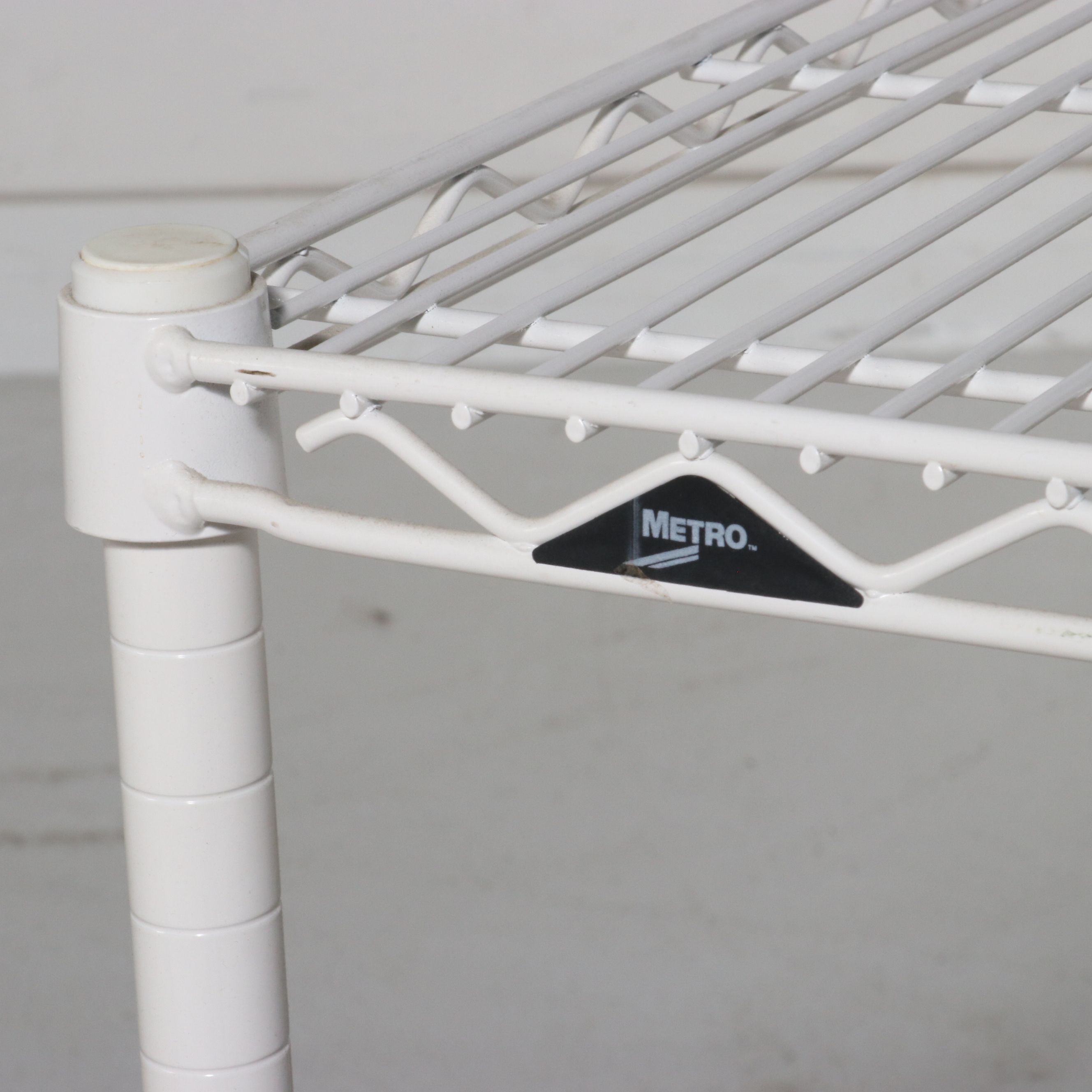Metro White Wire Baker's Rack, 21st Century