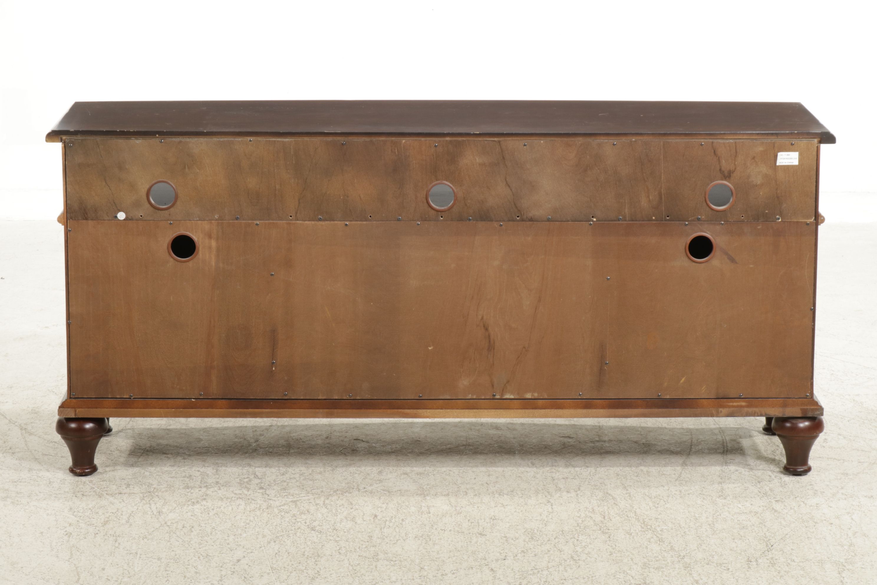 American Signature Mahogany Veneer Media Cabinet