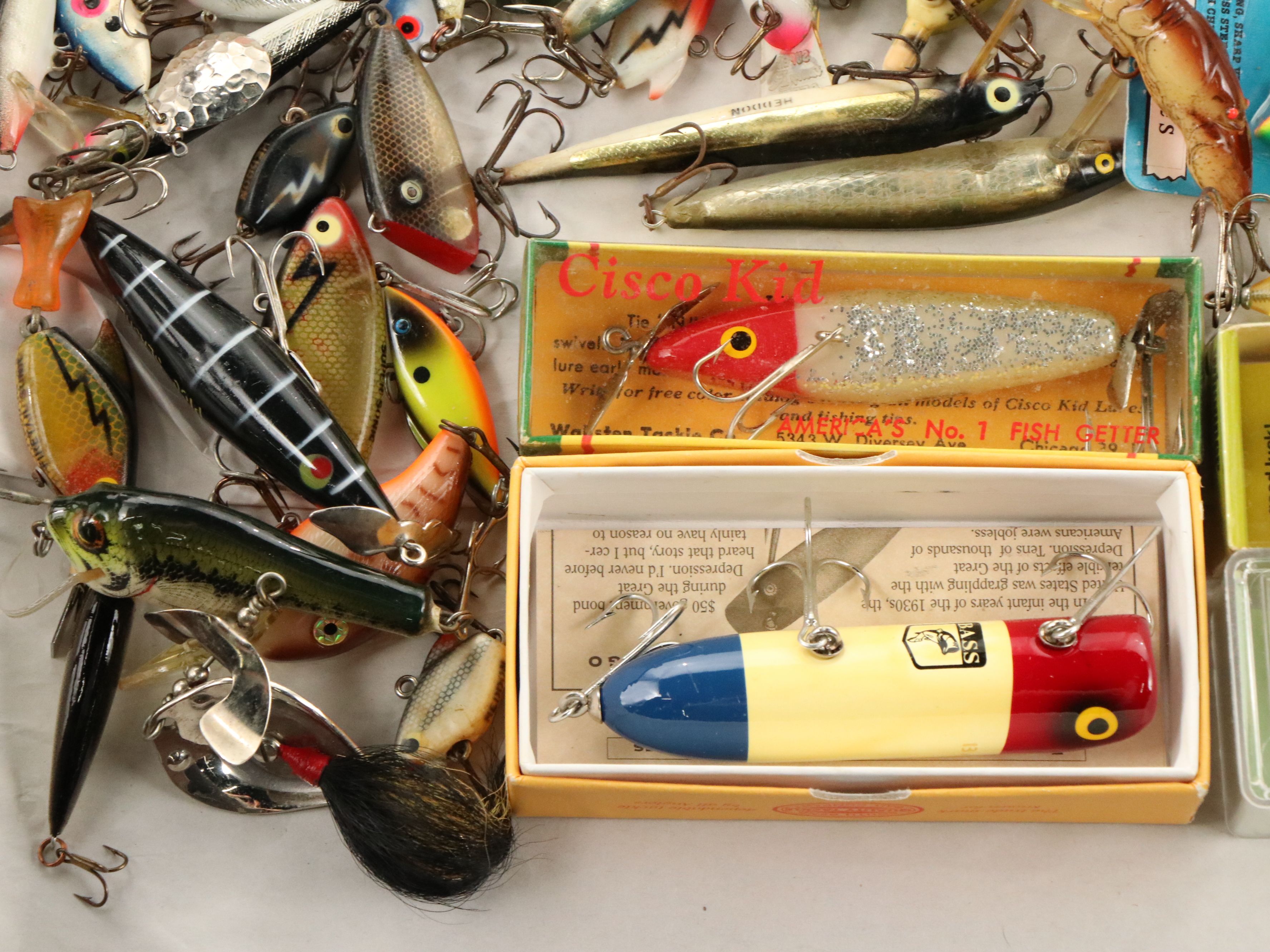 Vintage Lures and Hooks with White River "Dogwood Canyon" and More Fly Reels