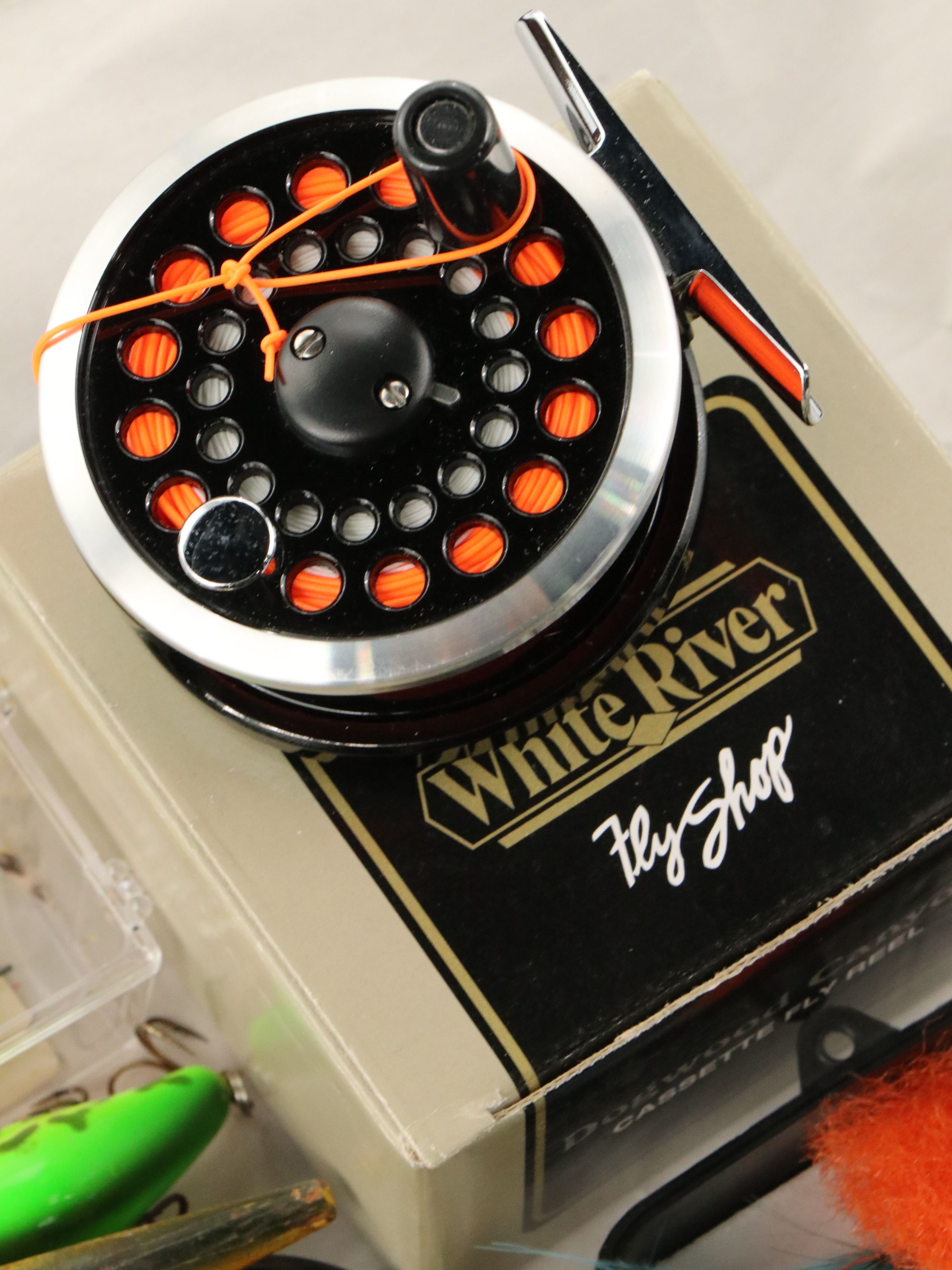 Vintage Lures and Hooks with White River "Dogwood Canyon" and More Fly Reels