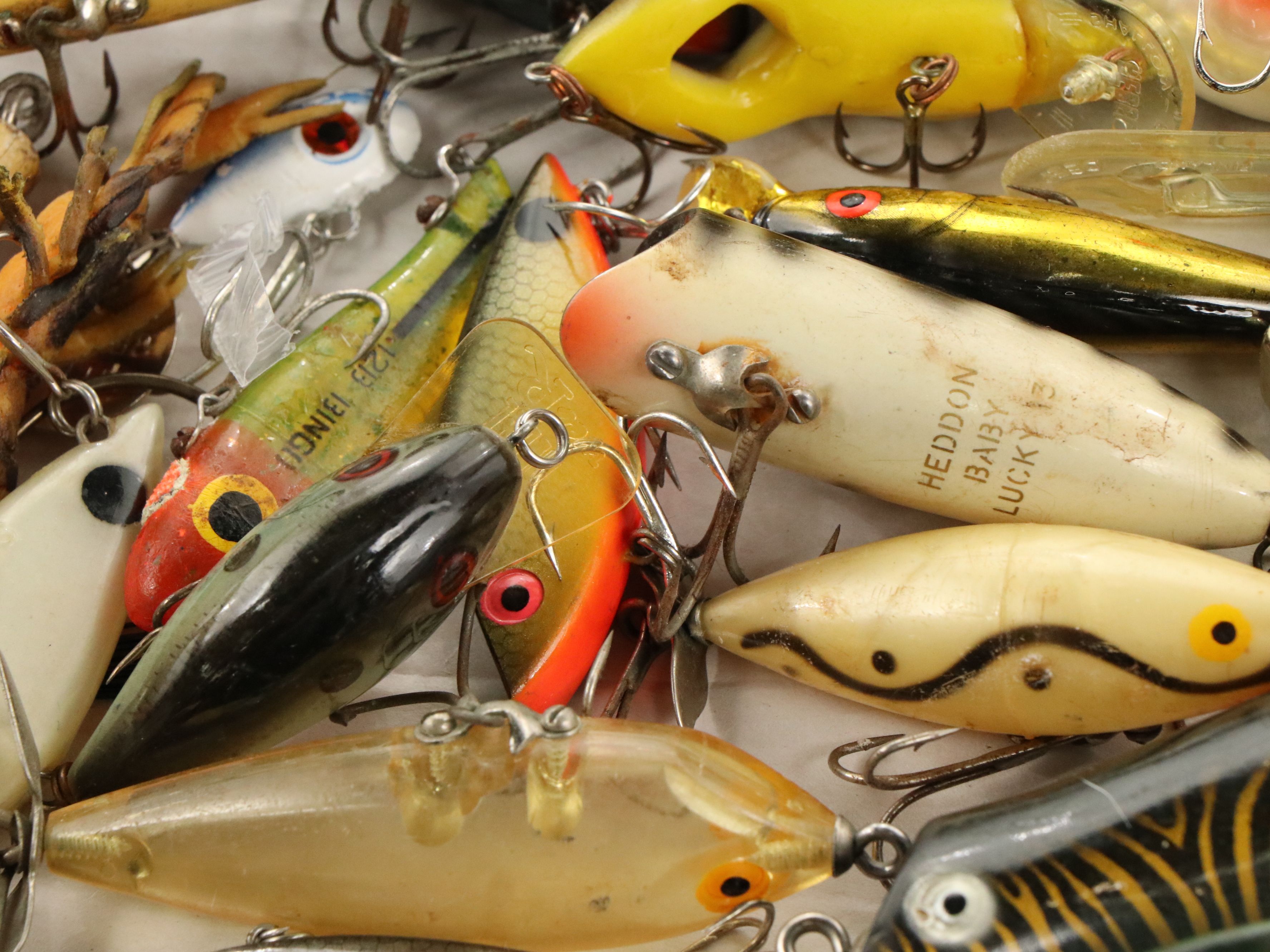 Vintage Lures and Hooks with White River "Dogwood Canyon" and More Fly Reels