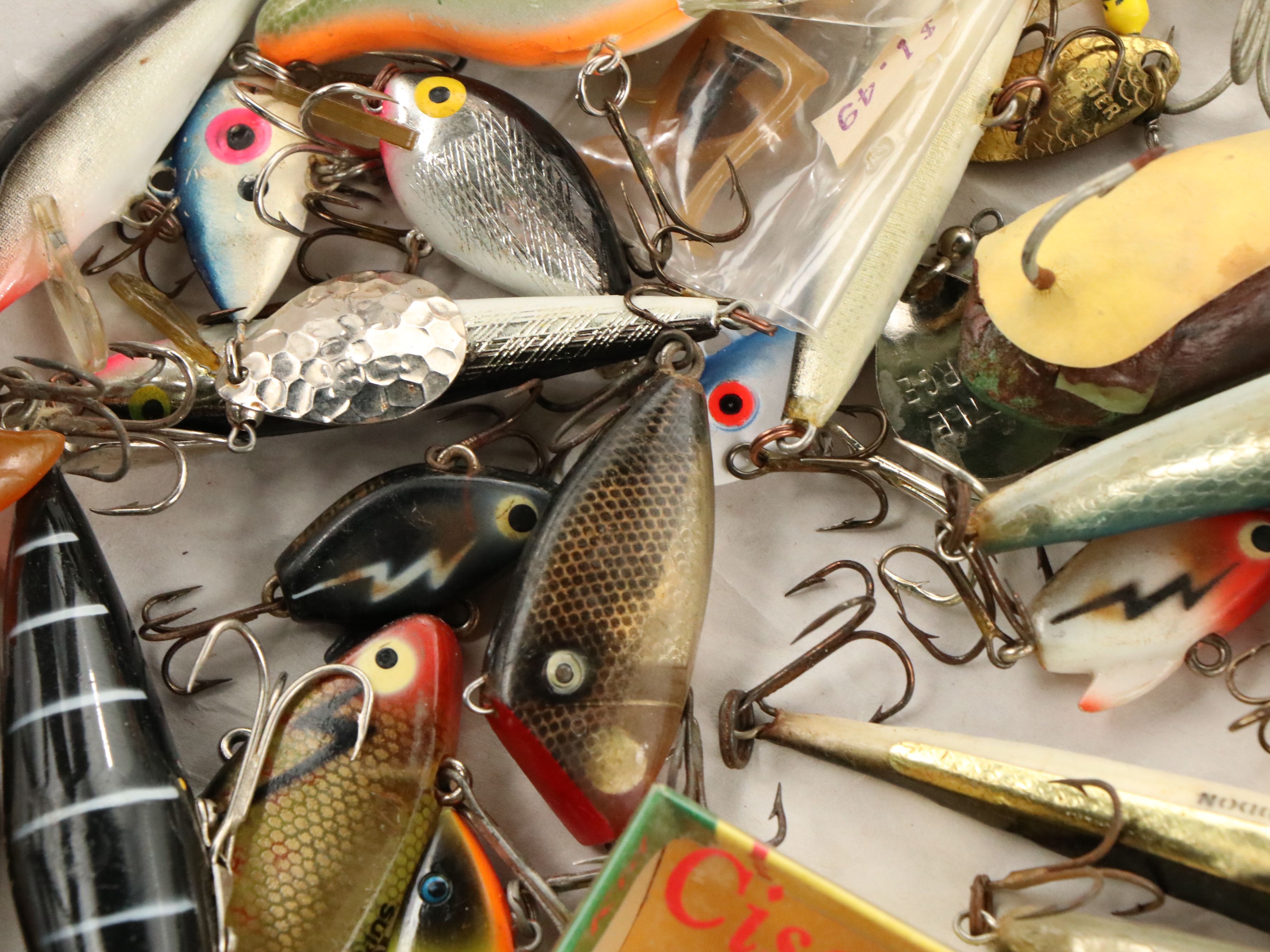 Vintage Lures and Hooks with White River "Dogwood Canyon" and More Fly Reels