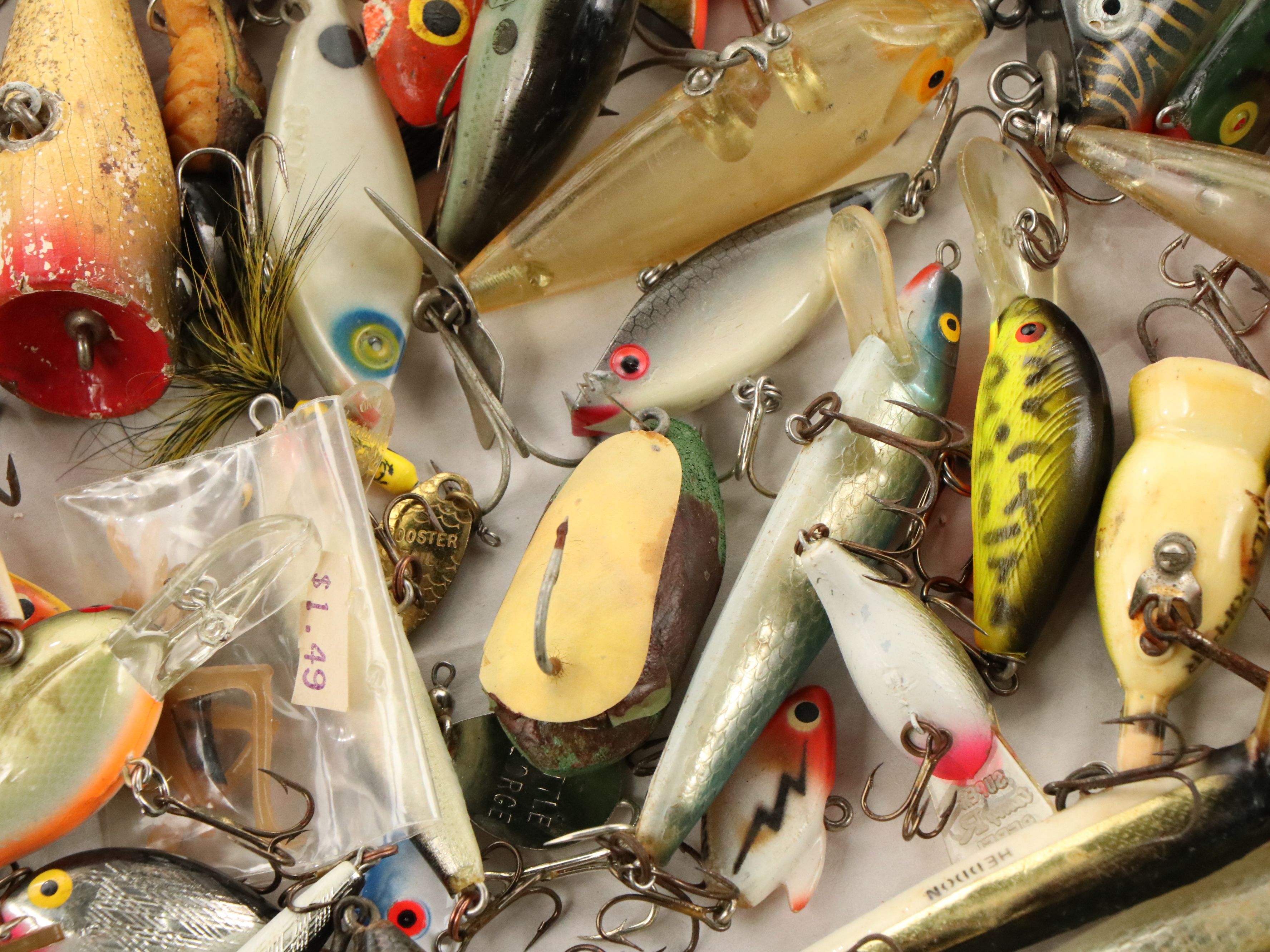 Vintage Lures and Hooks with White River "Dogwood Canyon" and More Fly Reels