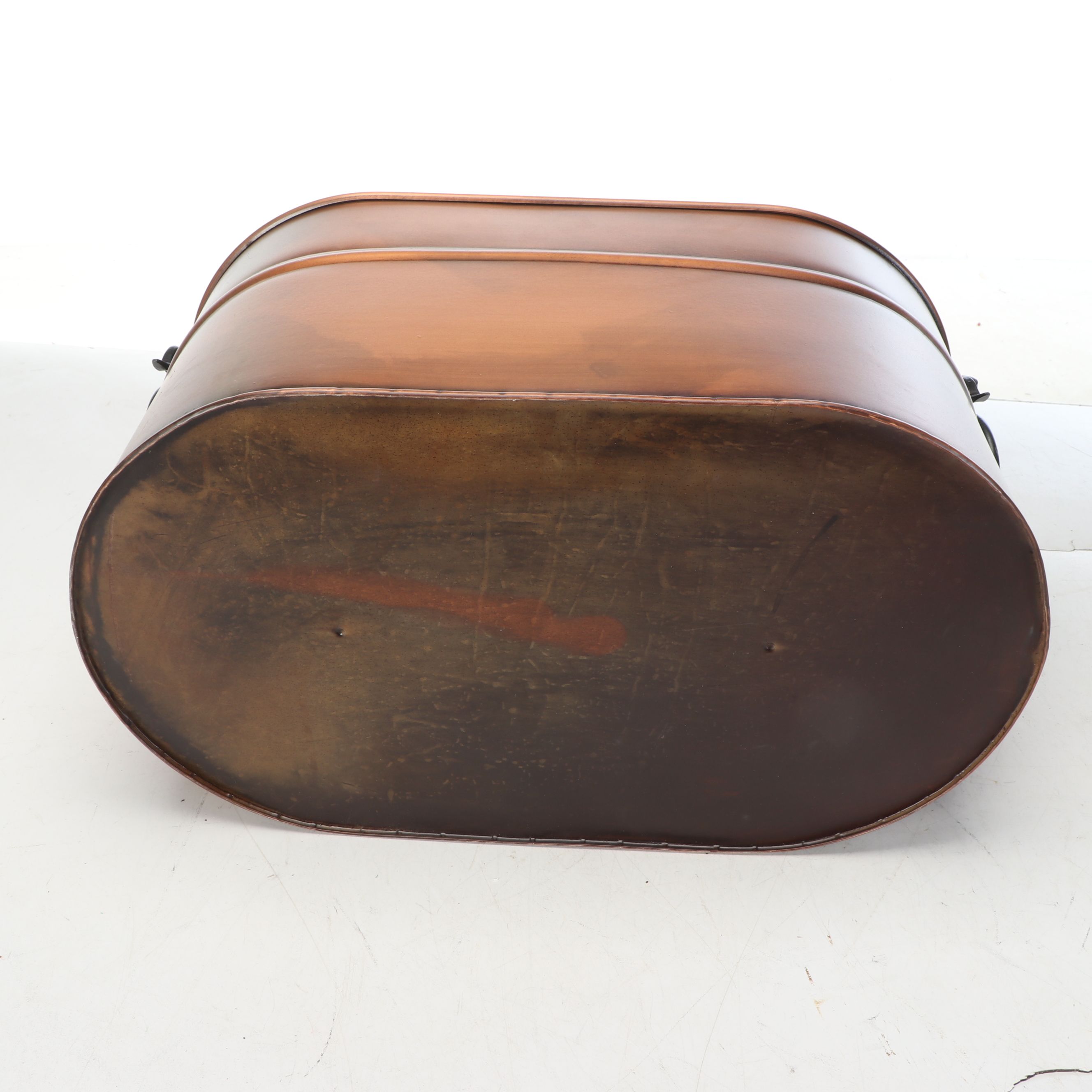 Copper Finish Firewood Tubs