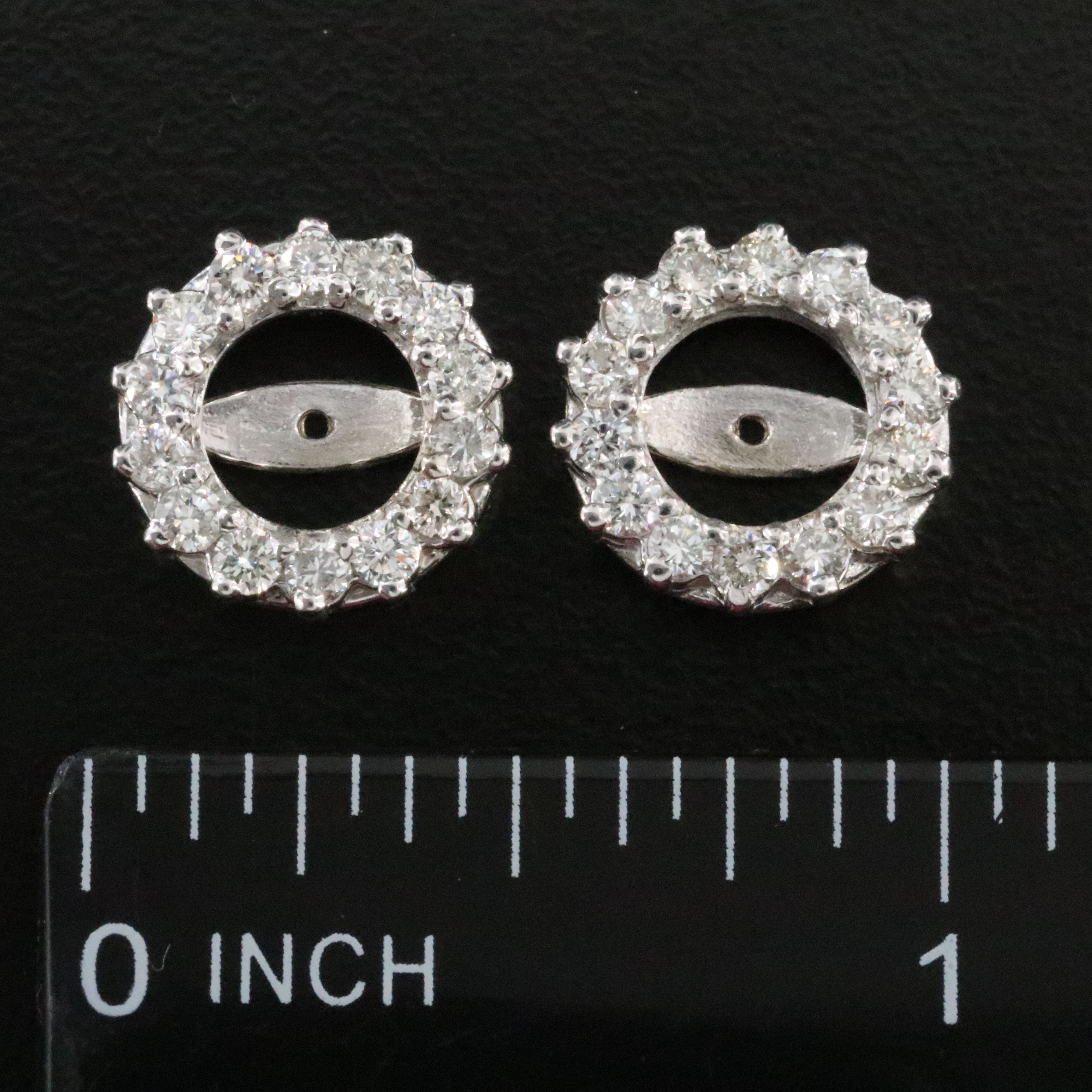14K 0.77 CTW Diamond Earring Jackets