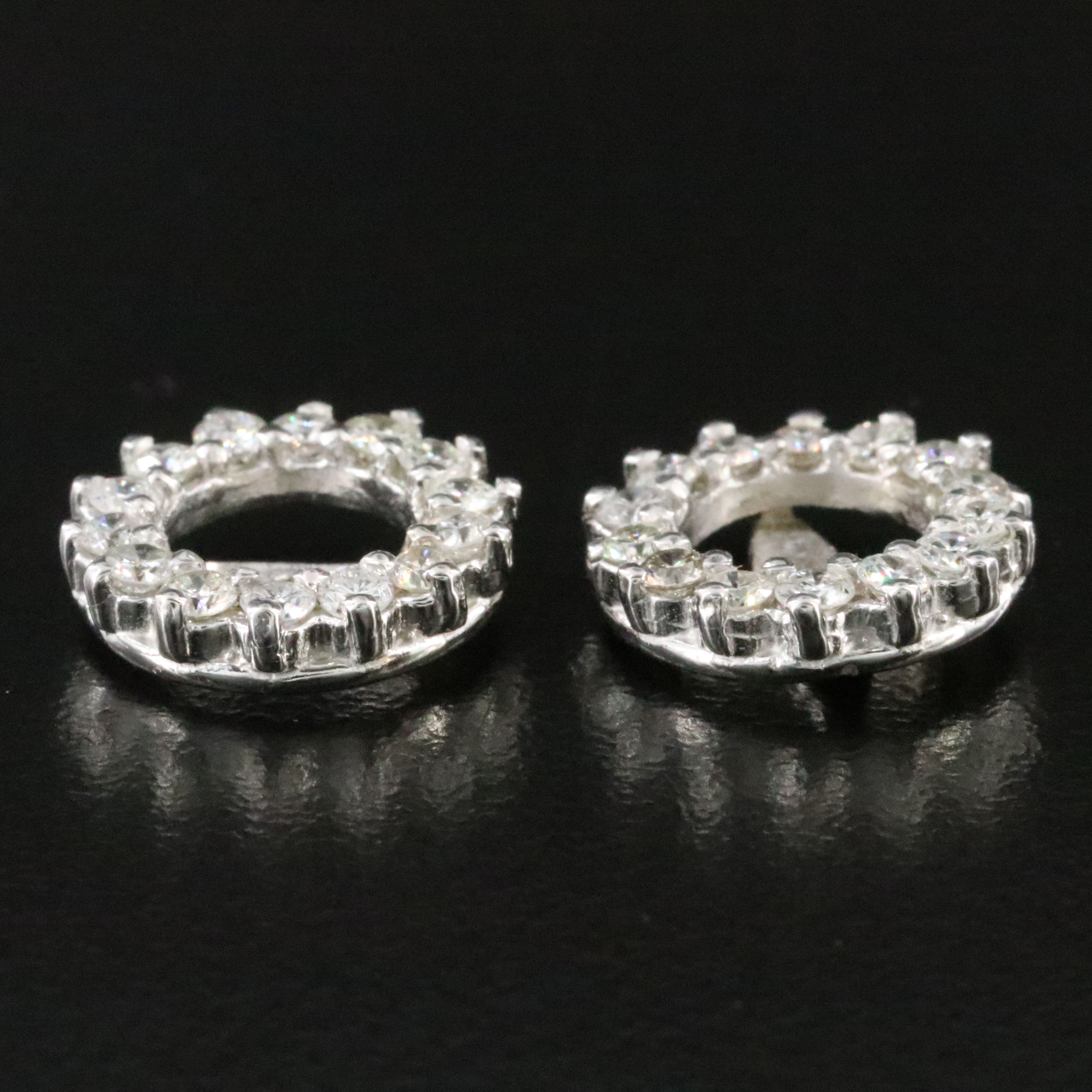14K 0.77 CTW Diamond Earring Jackets