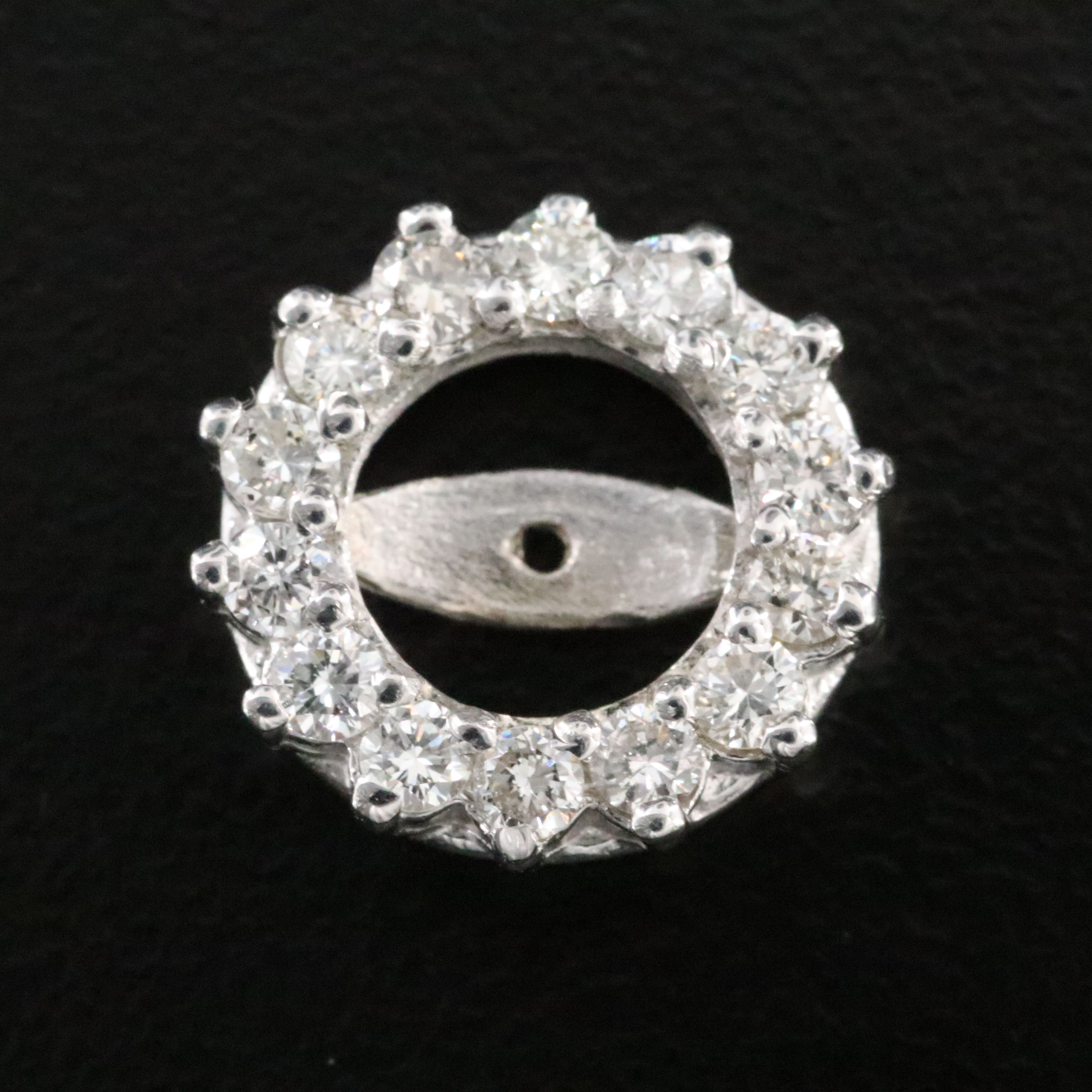 14K 0.77 CTW Diamond Earring Jackets