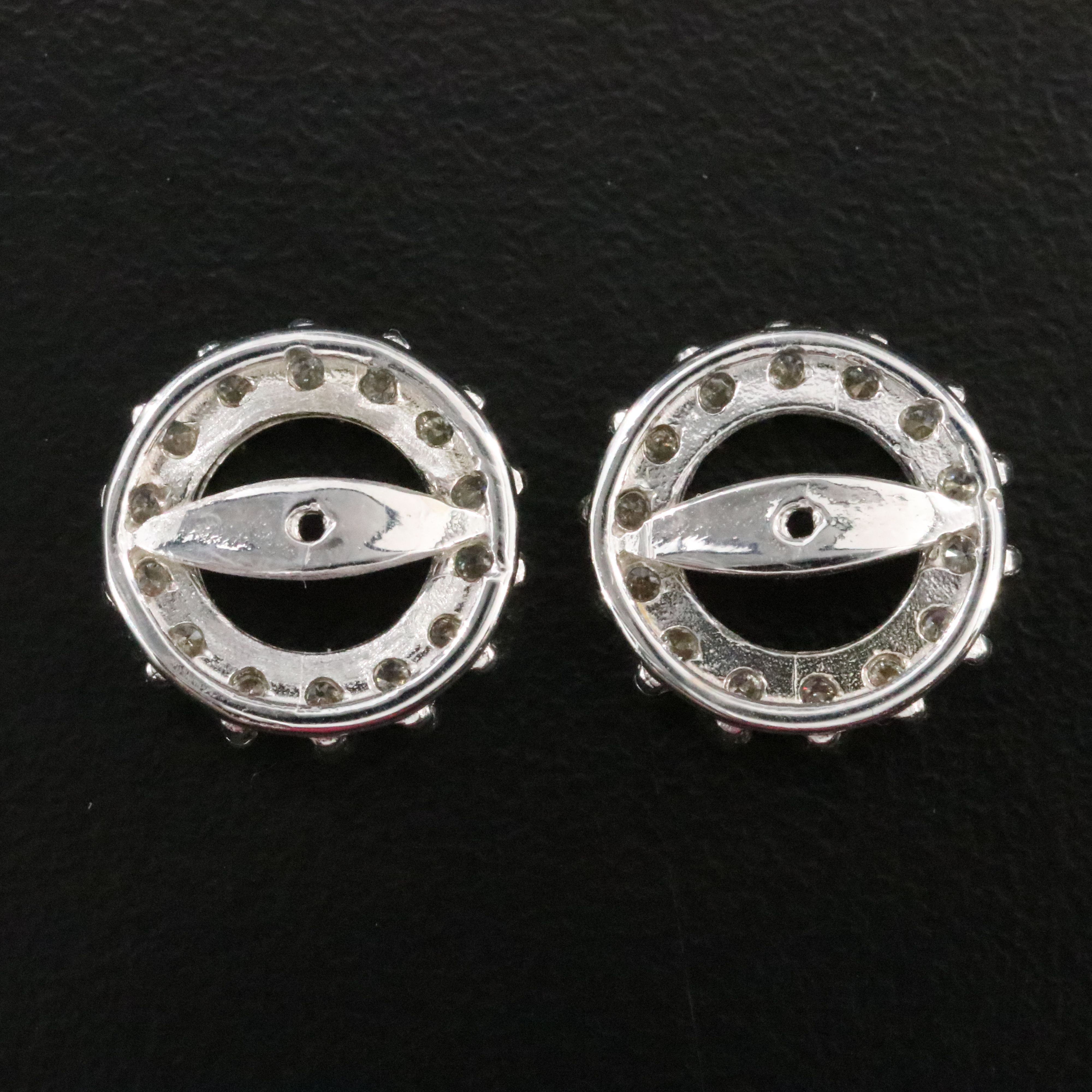 14K 0.77 CTW Diamond Earring Jackets