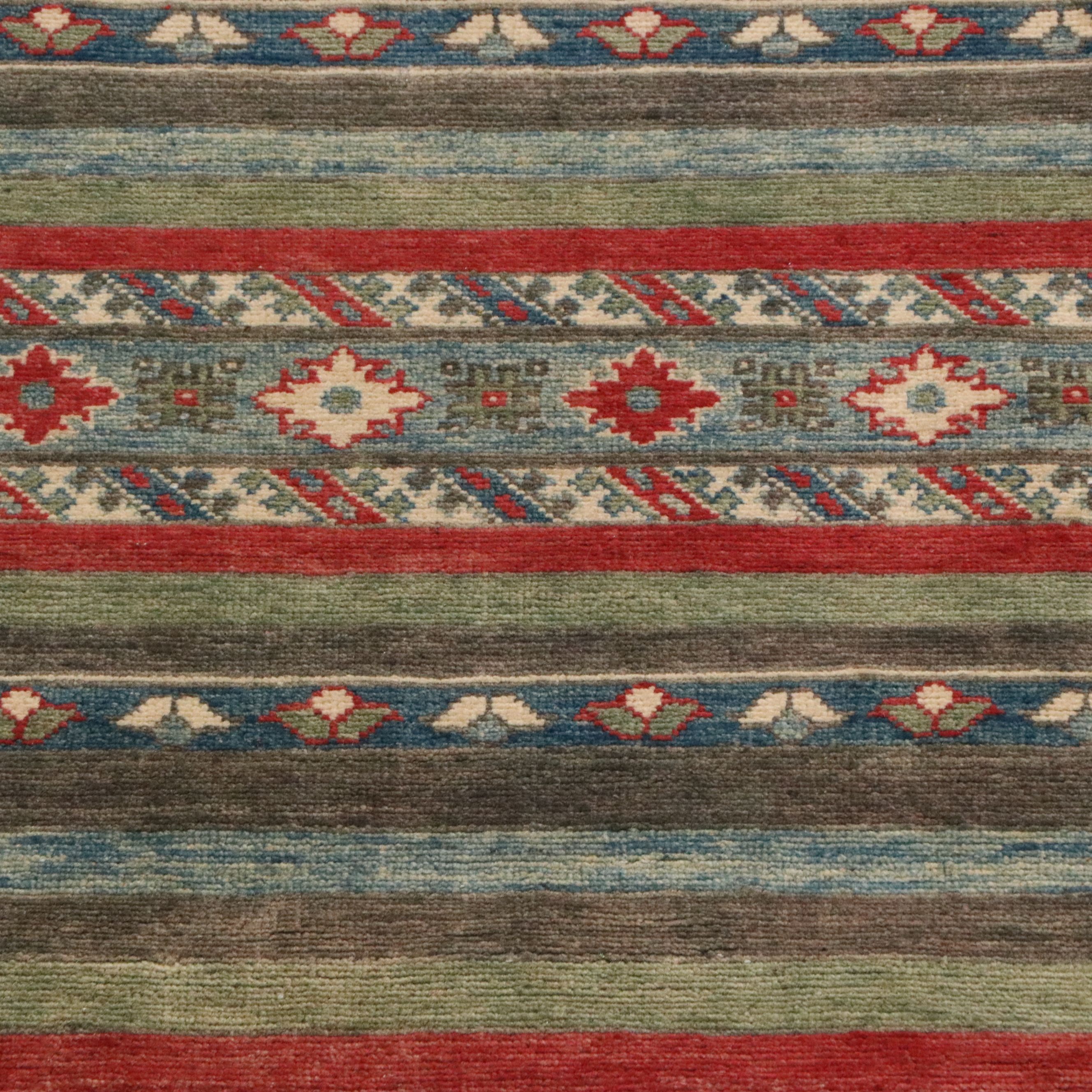 2'9 x 16' Hand-Knotted Turkish Kazak Style Carpet or Stair Runner