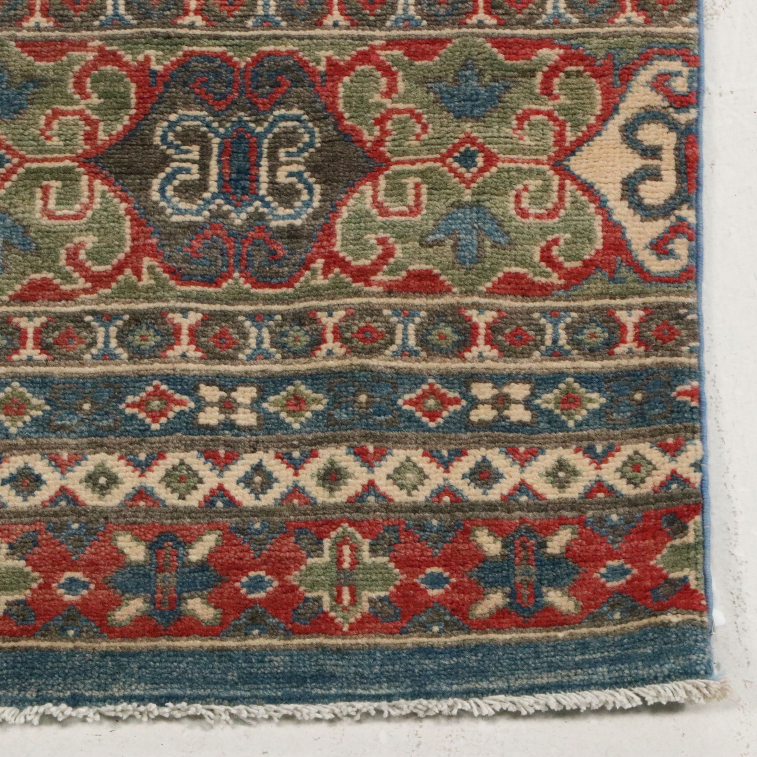 2'9 x 16' Hand-Knotted Turkish Kazak Style Carpet or Stair Runner