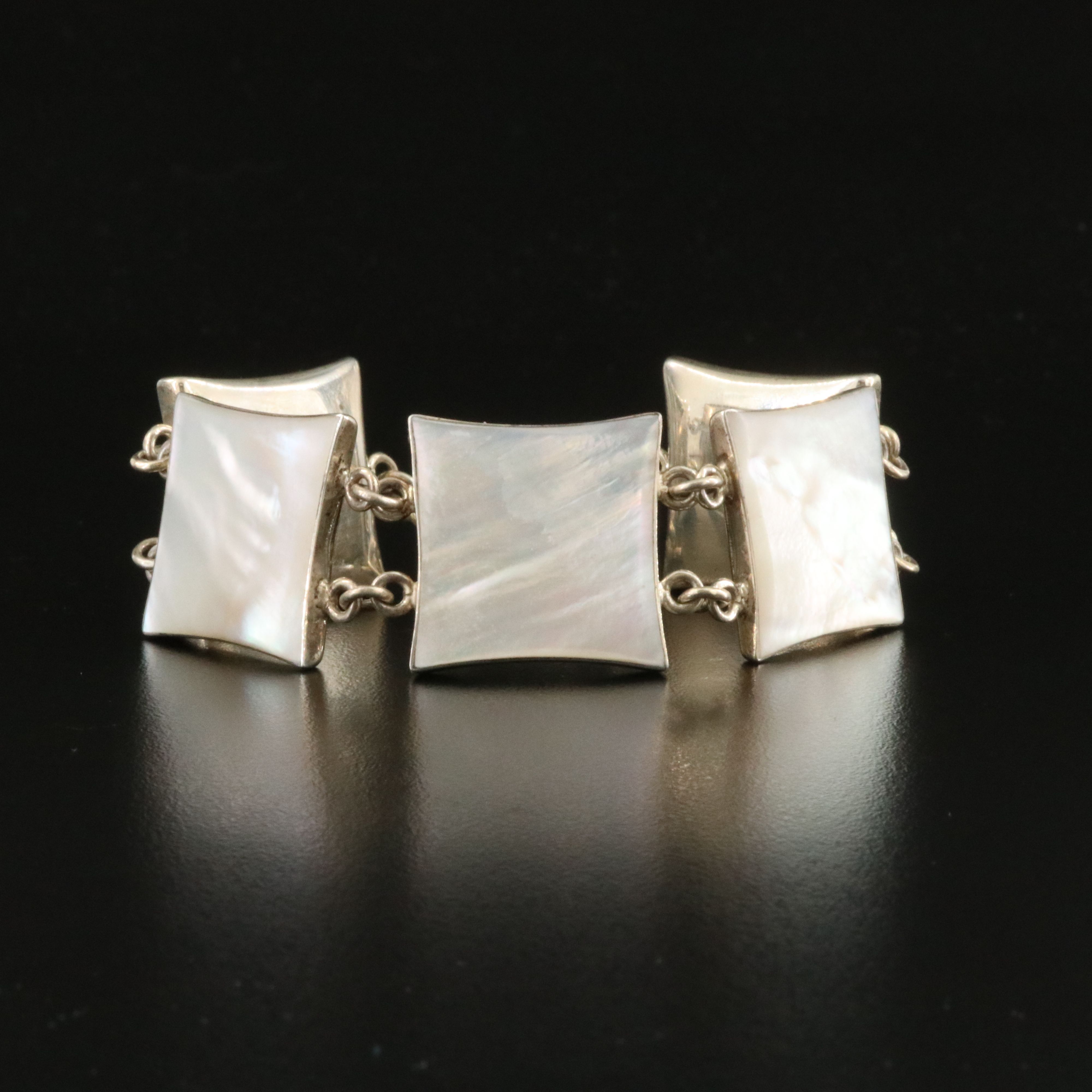 Sterling Mother of Pearl Bracelet