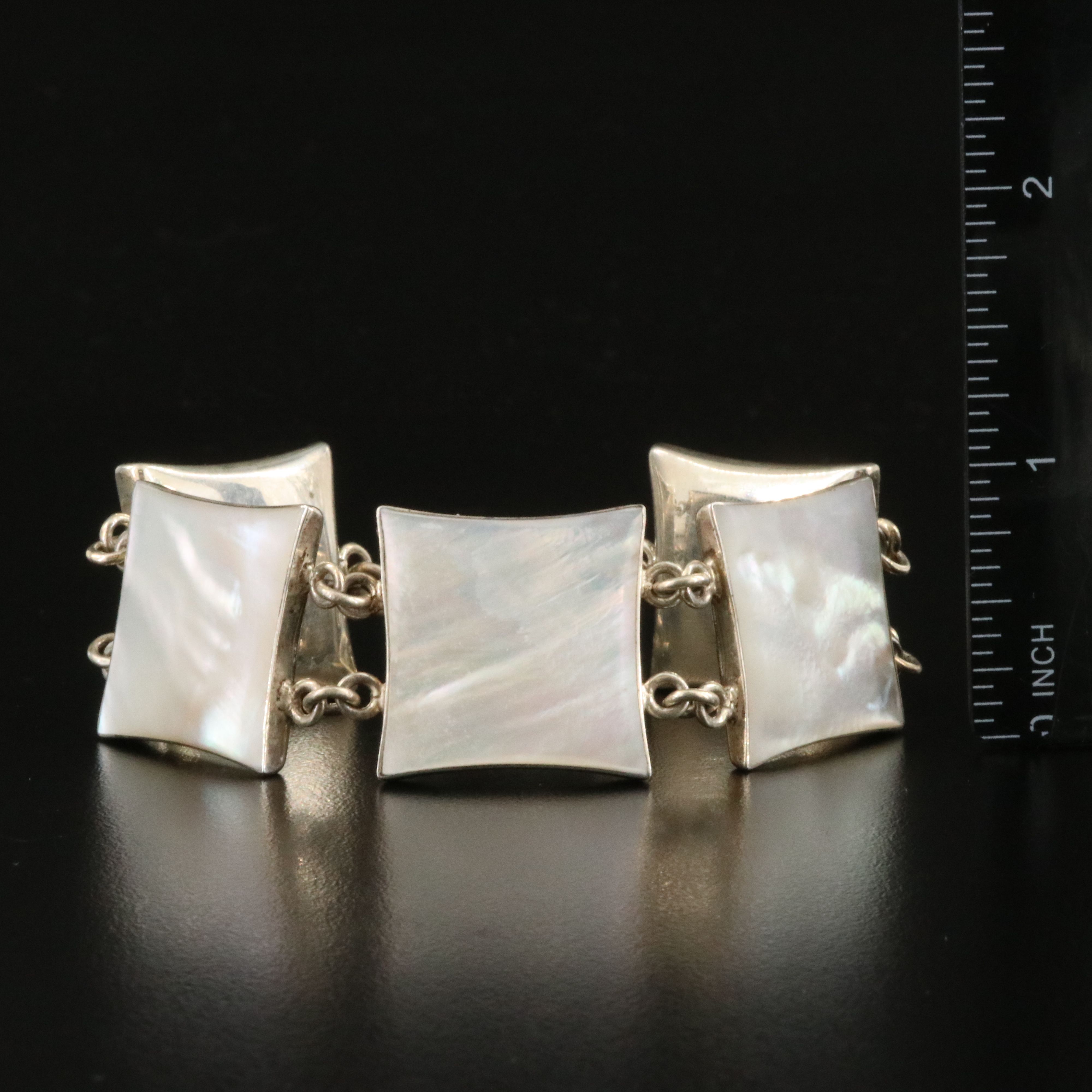 Sterling Mother of Pearl Bracelet