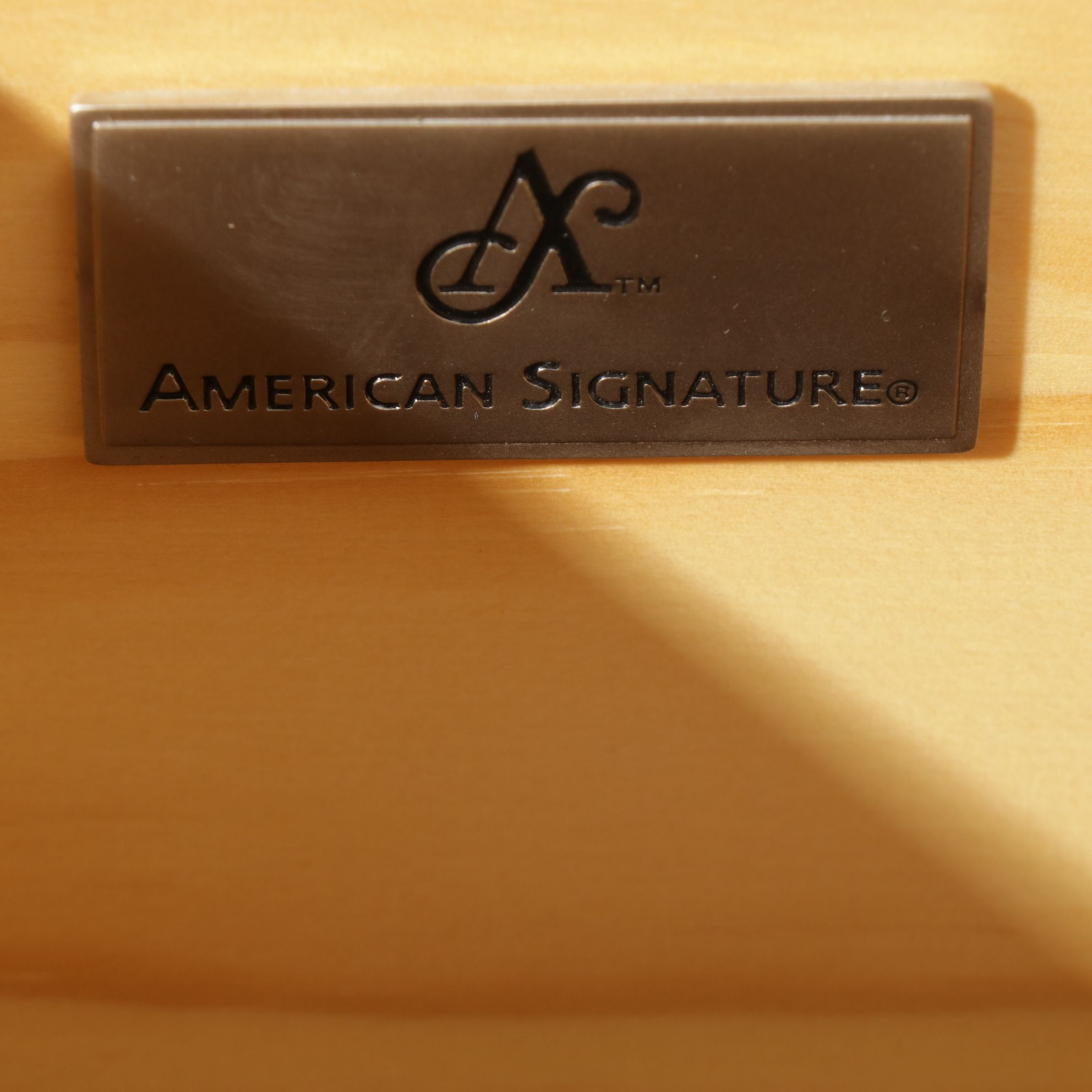 American Signature Neoclassical Mahogany Finished Dresser