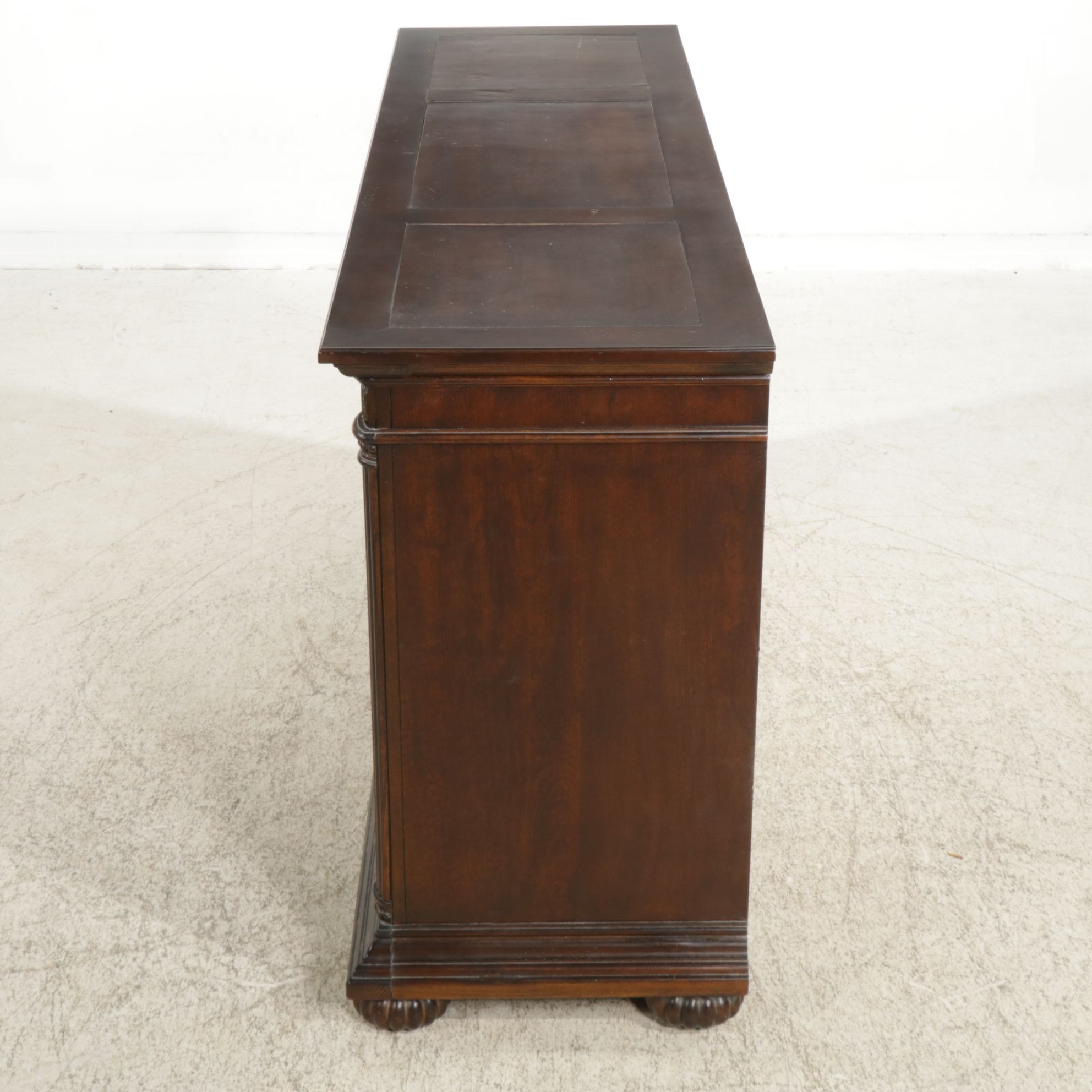 American Signature Neoclassical Mahogany Finished Dresser