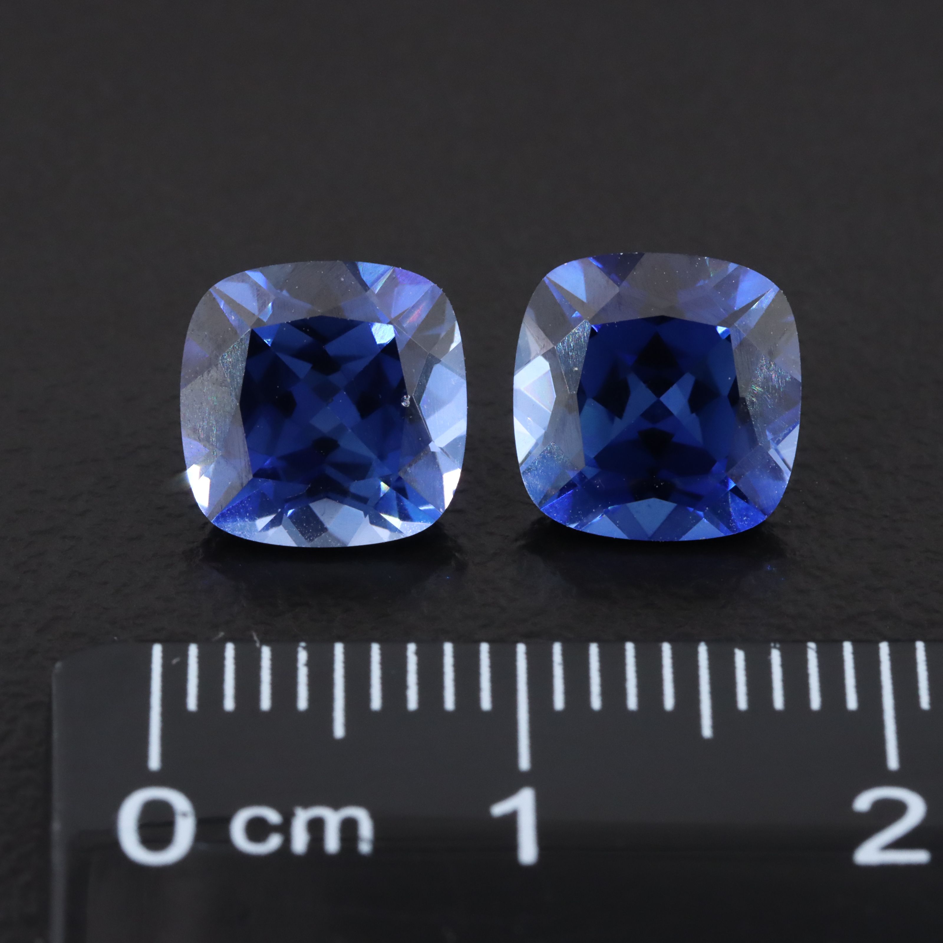Loose 5.81 CTW Matched Lab Grown Sapphire Pair