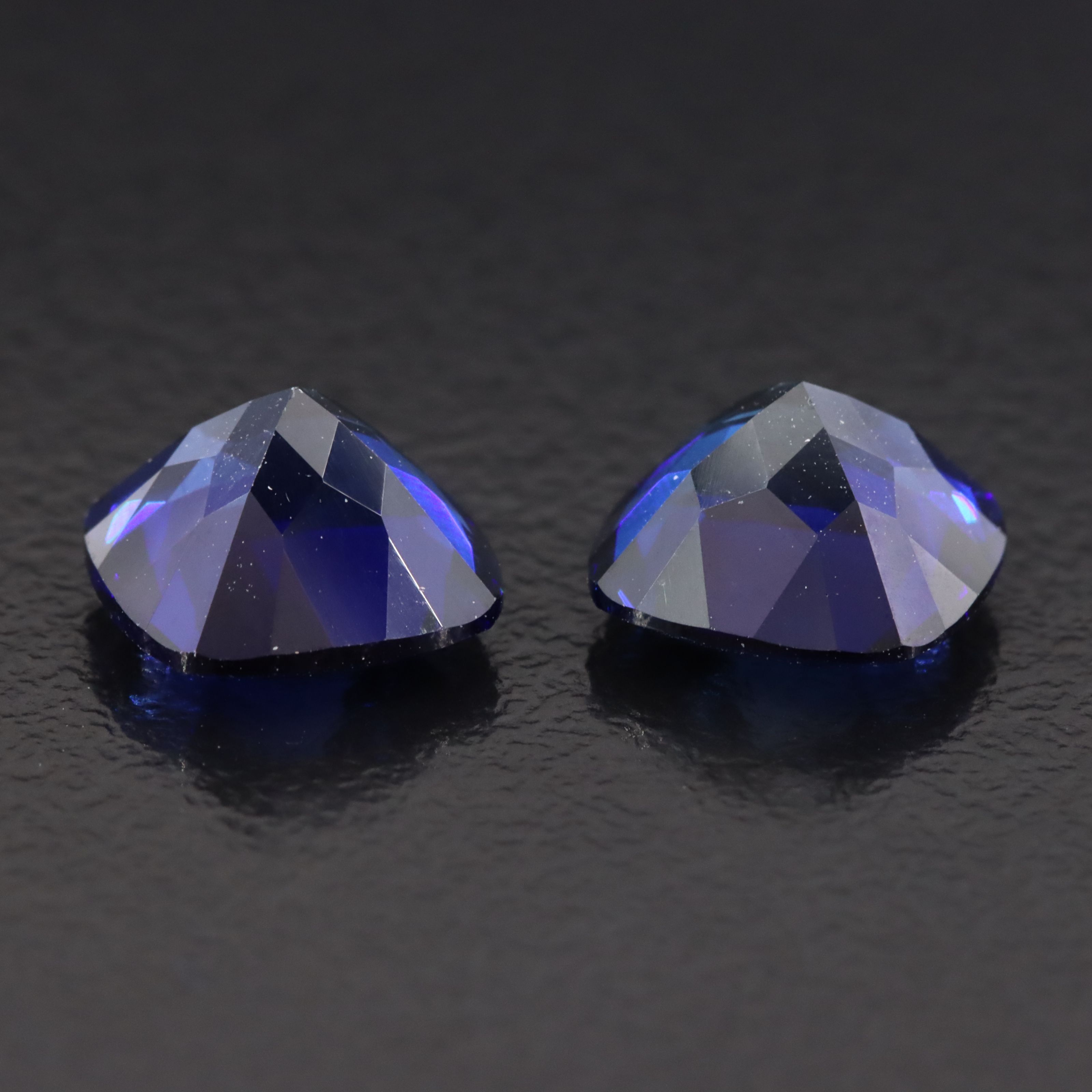 Loose 5.81 CTW Matched Lab Grown Sapphire Pair