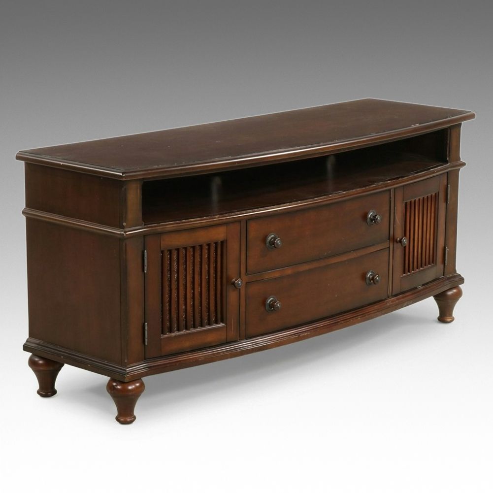 American Signature Mahogany Veneer Media Cabinet