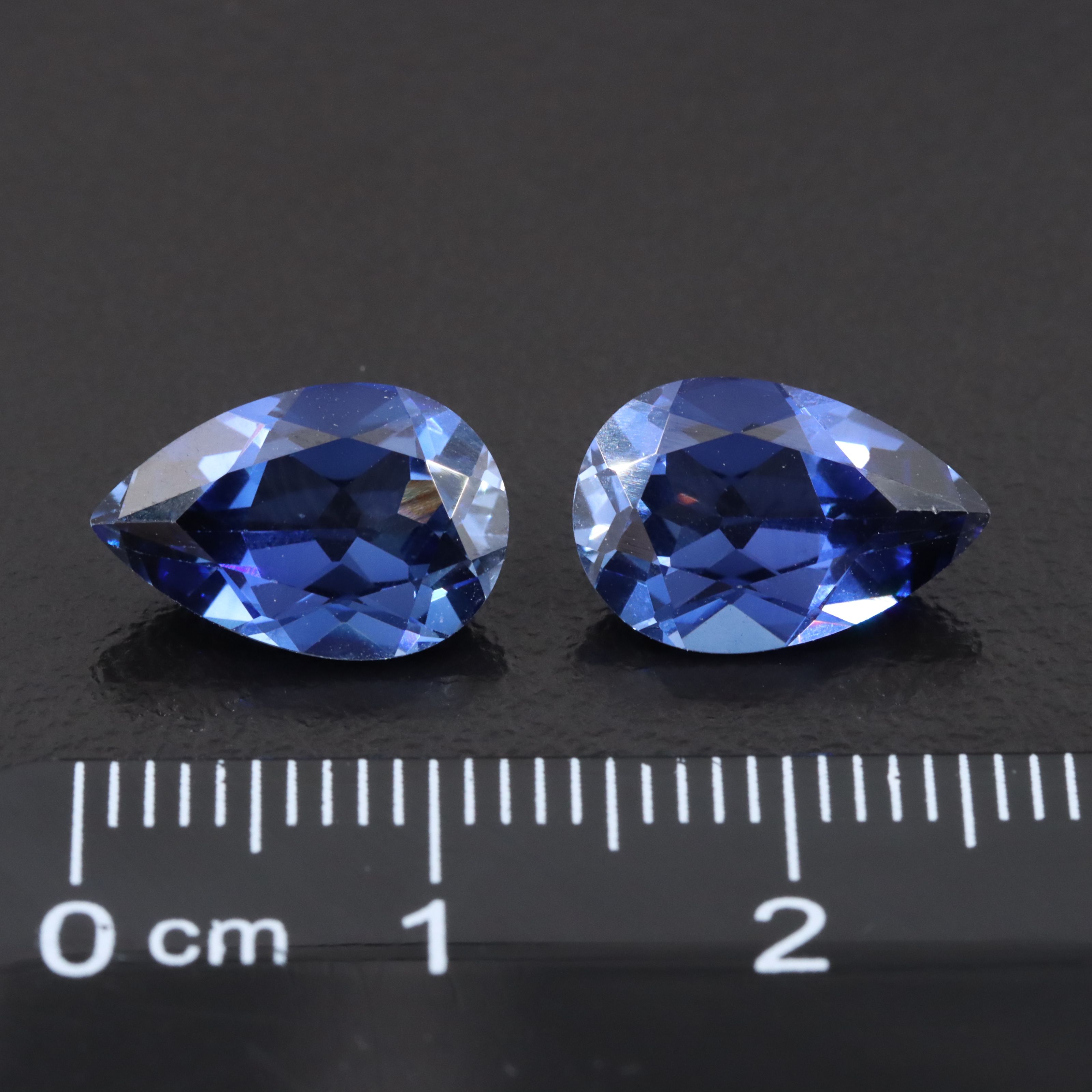 Loose 7.57 CTW Matched Lab Grown Sapphire Pair