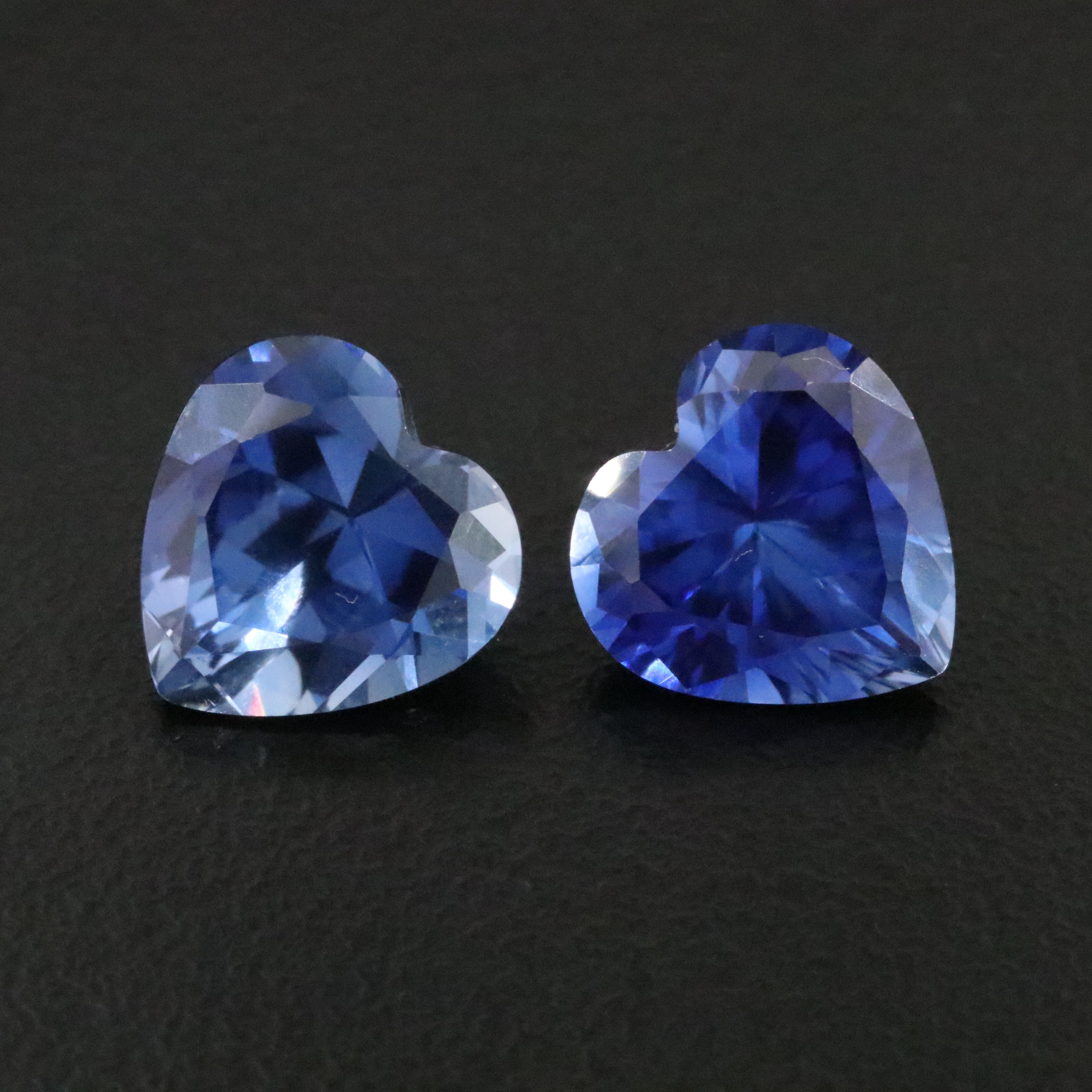 Loose 8.65 CTW Lab Grown Sapphire Pair