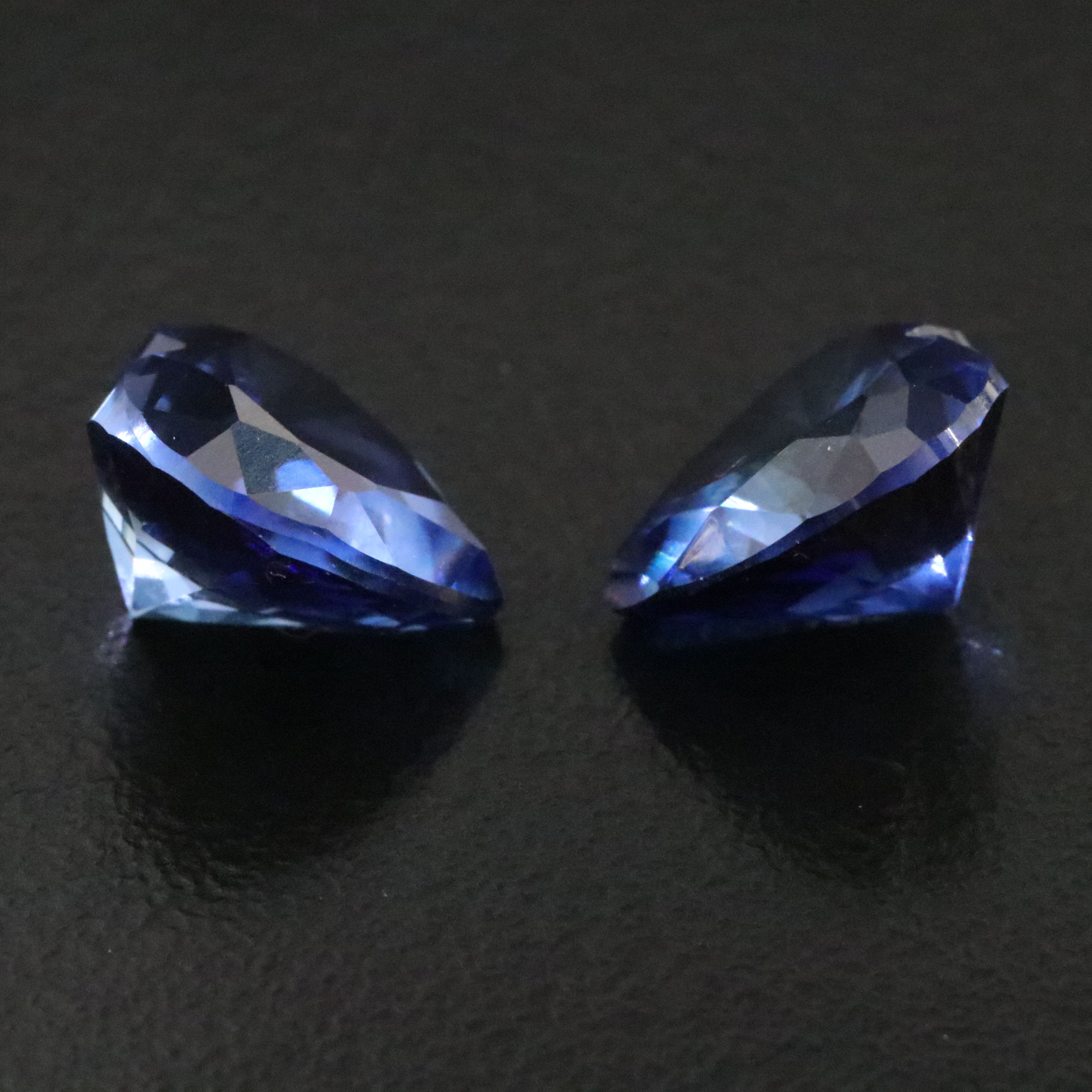 Loose 8.65 CTW Lab Grown Sapphire Pair
