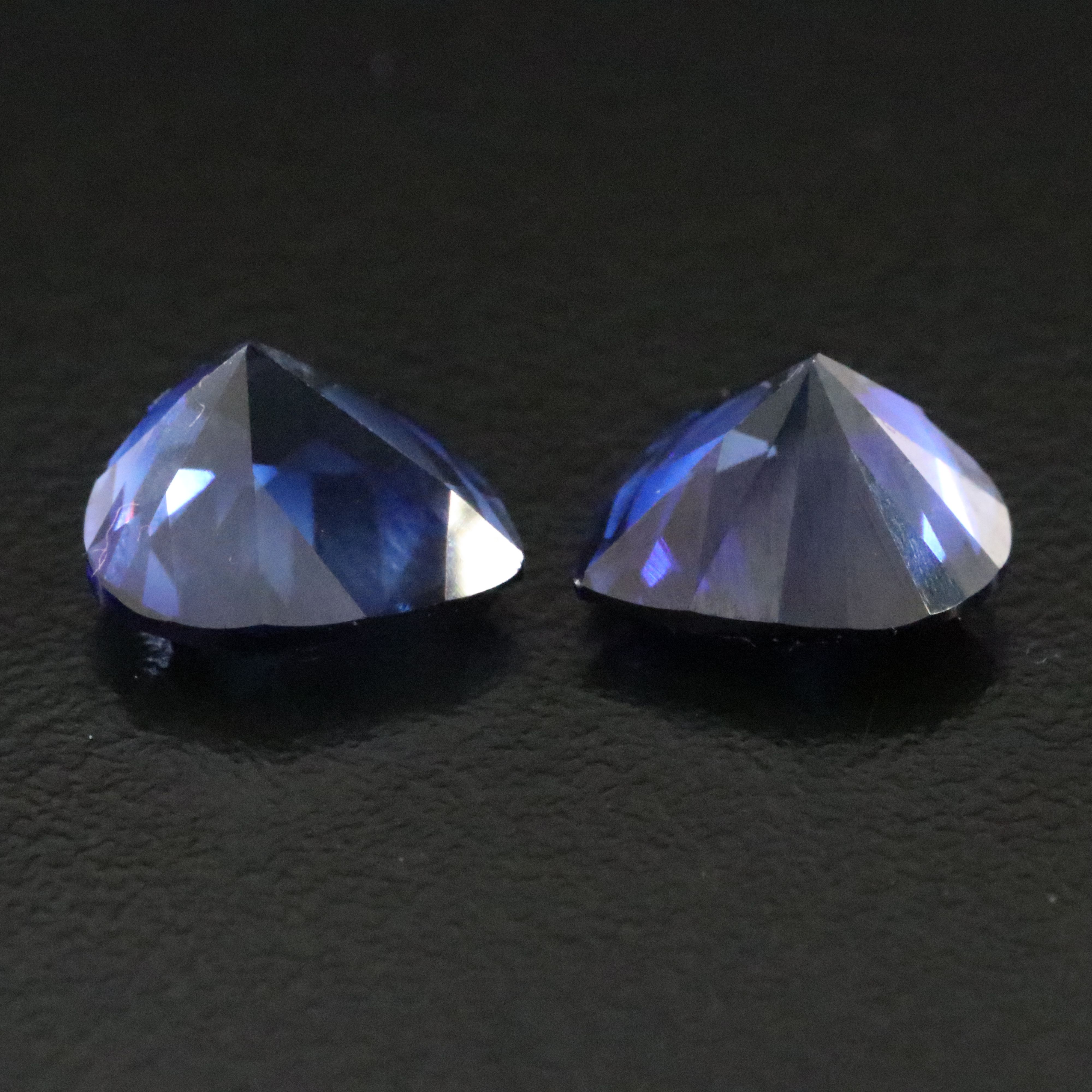 Loose 8.65 CTW Lab Grown Sapphire Pair