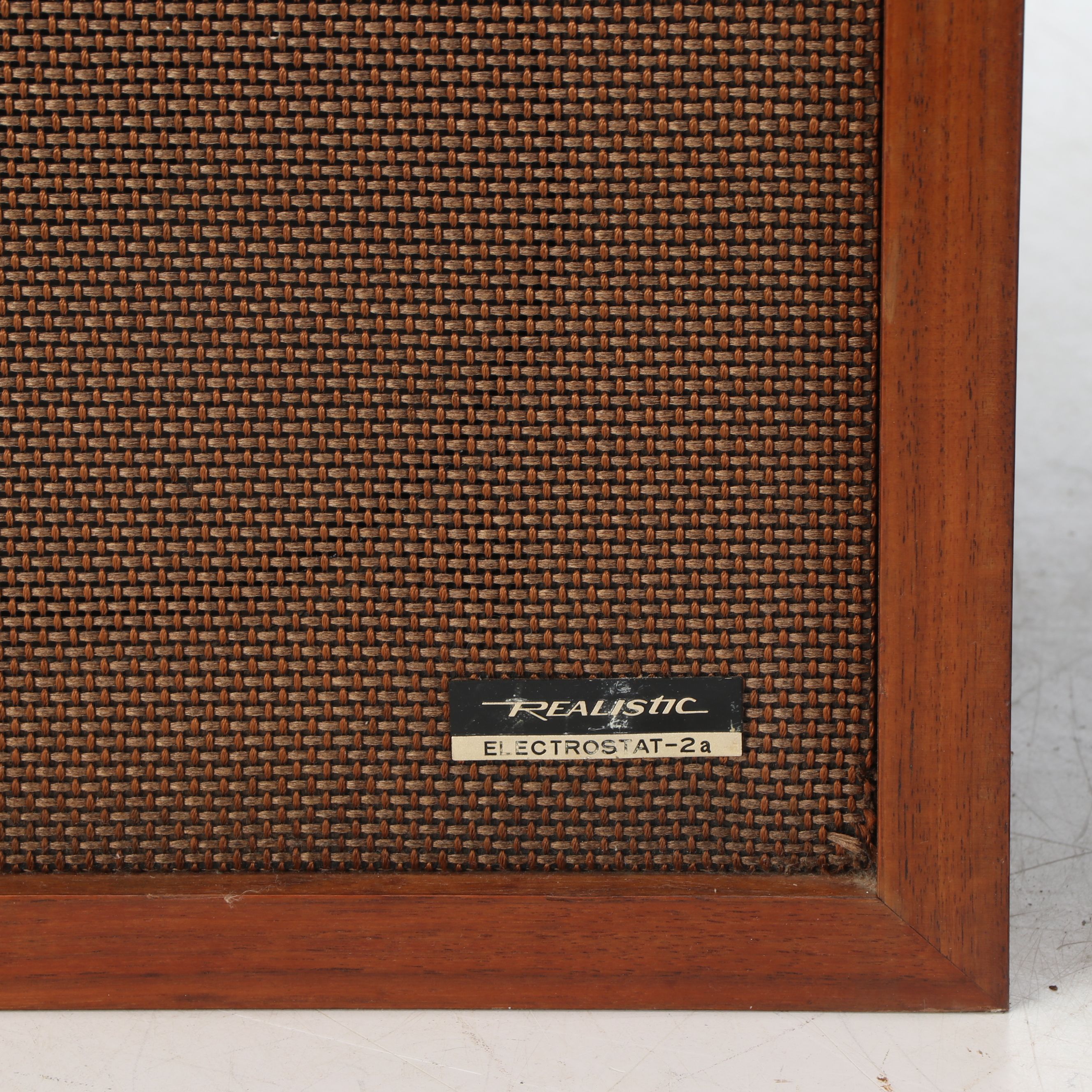 Realistic Electrostat-2a Wood Case Speaker Pair, Late 20th Century