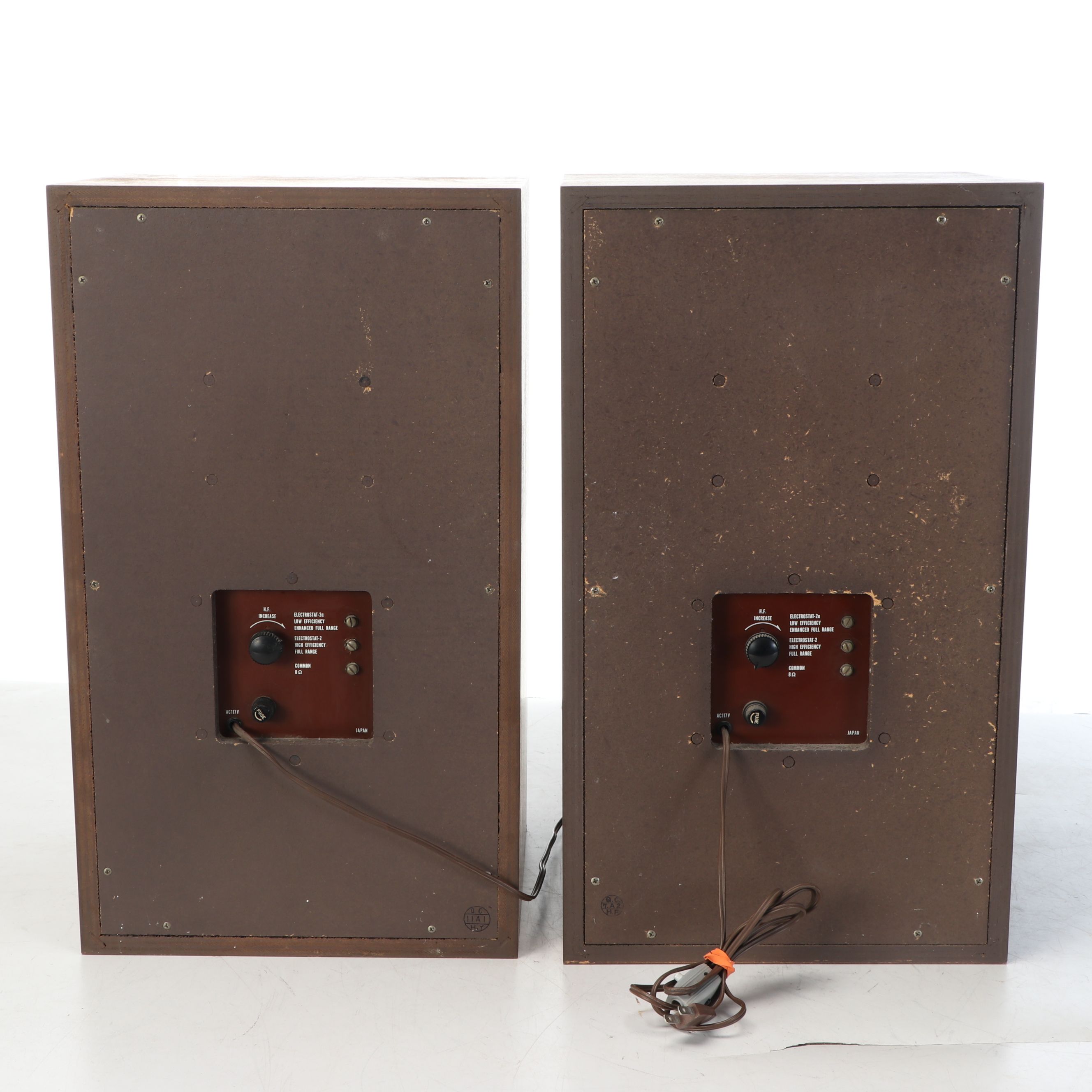 Realistic Electrostat-2a Wood Case Speaker Pair, Late 20th Century