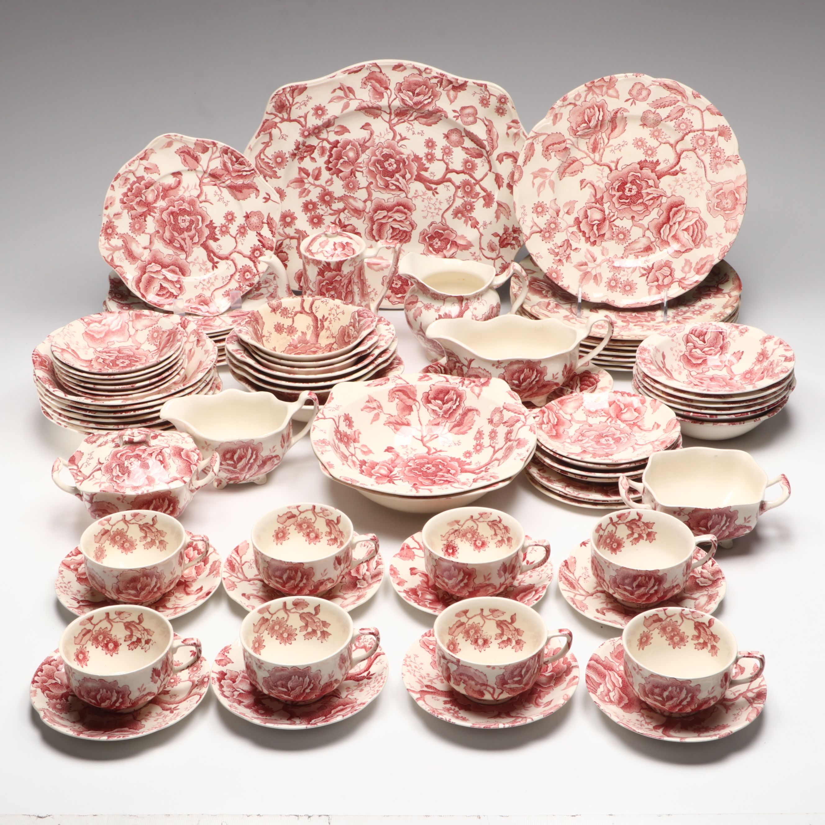 Johnson Bros. "English Chippendale" Dinnerware, Mid-20th Century