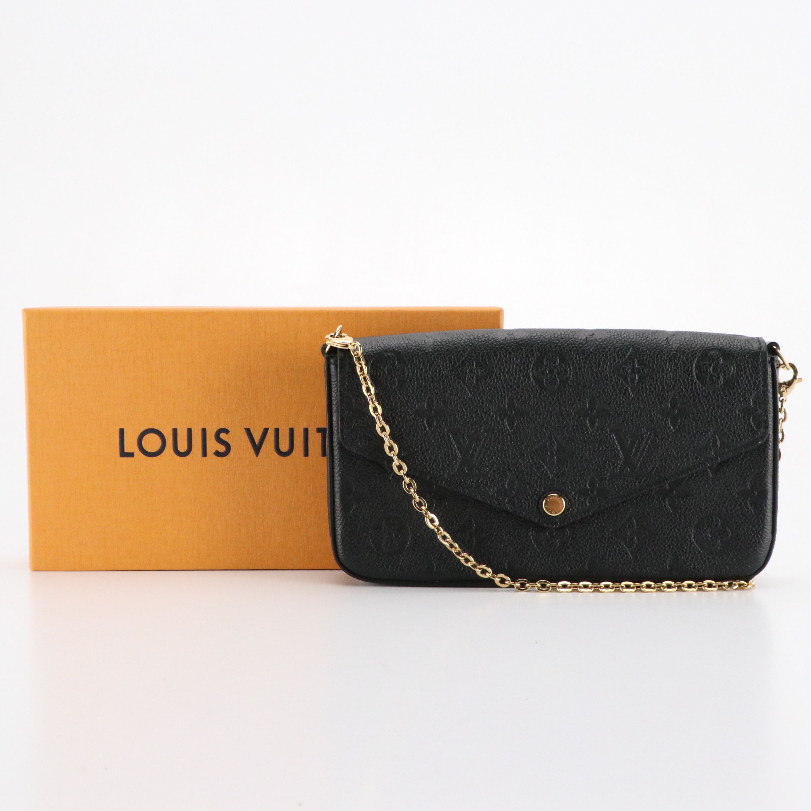 Louis Vuitton Pochette Félicie in Monogram Empreinte Leather with Box