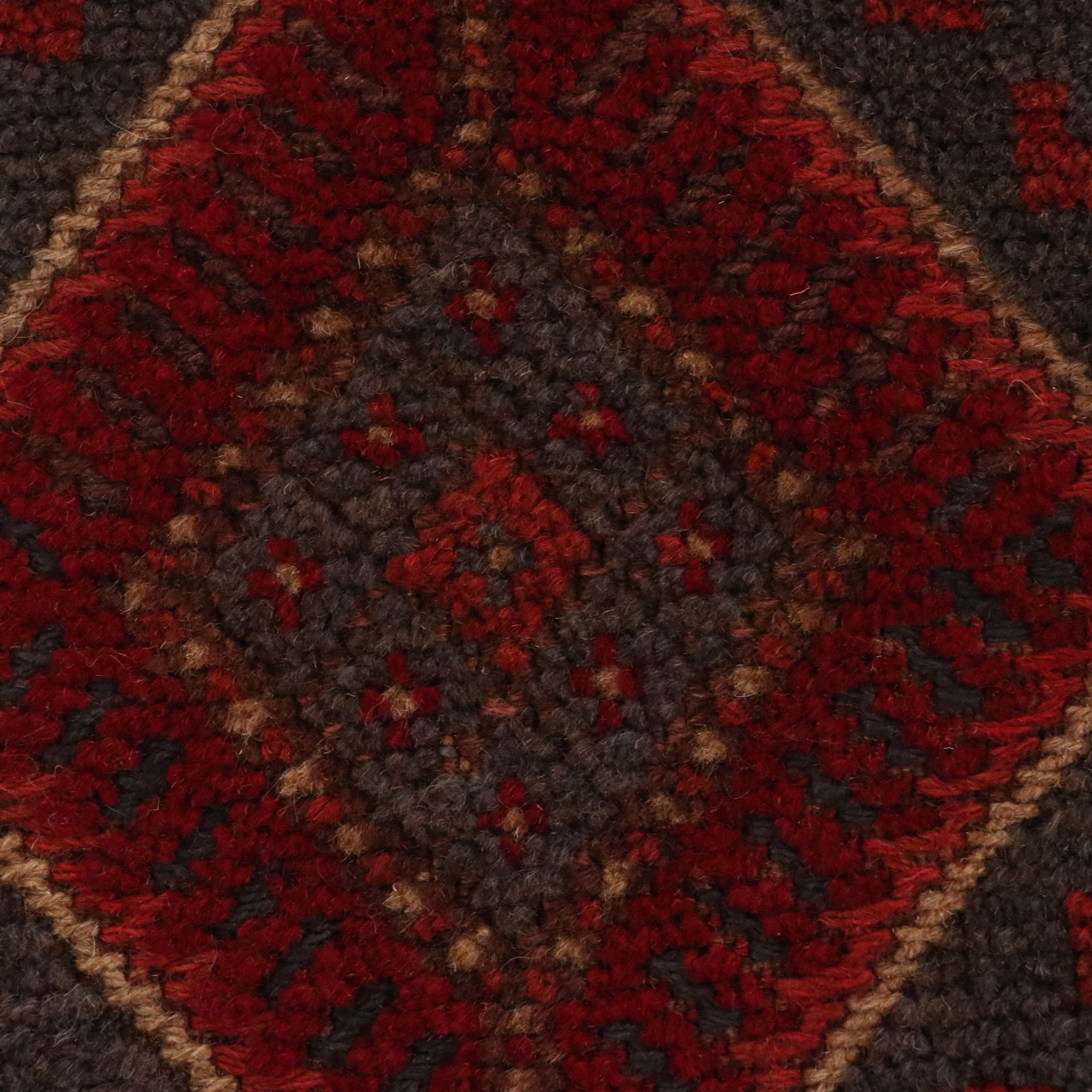 1'11 x 7'10 Handwoven Mixed Technique Afghan Mashwani Carpet Runner