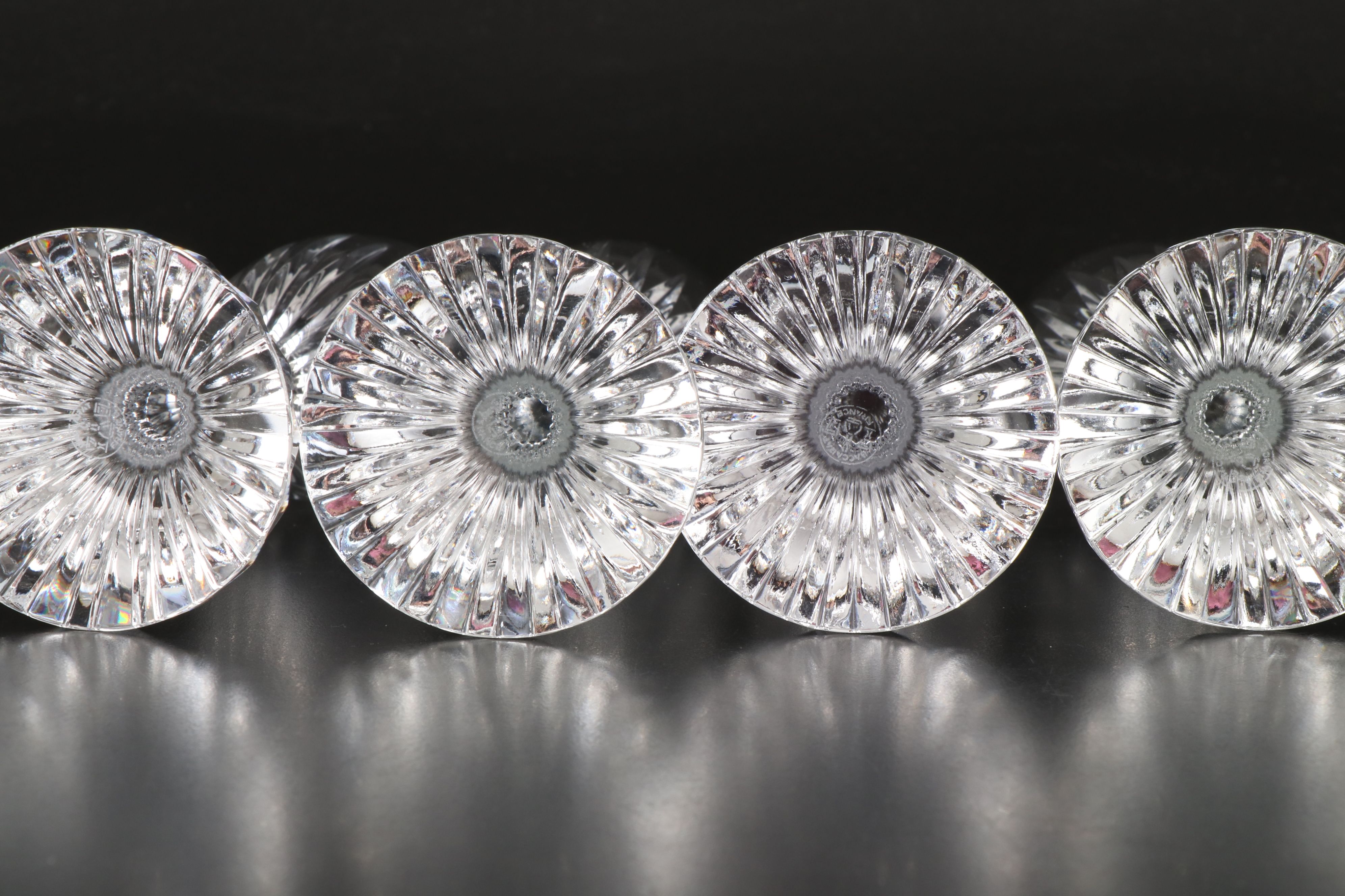 Baccarat "Massena" Crystal Fluted Champagne Glasses