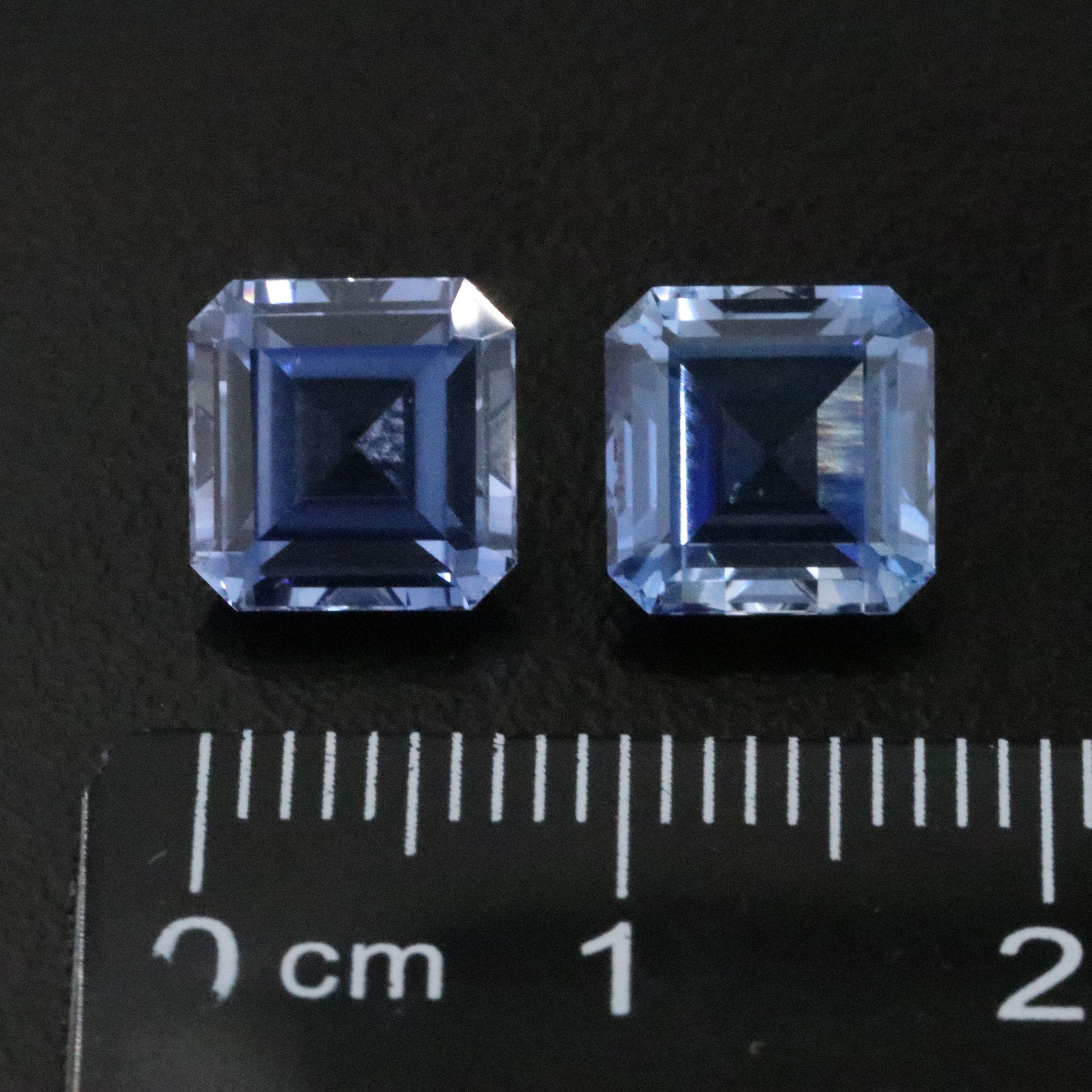 Loose 6.75 CTW Matched Lab Grown Sapphire Pair