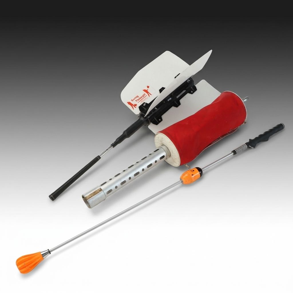 Golf Fan Swing Trainer, Retriever Shag Bag and Tempo Trainer