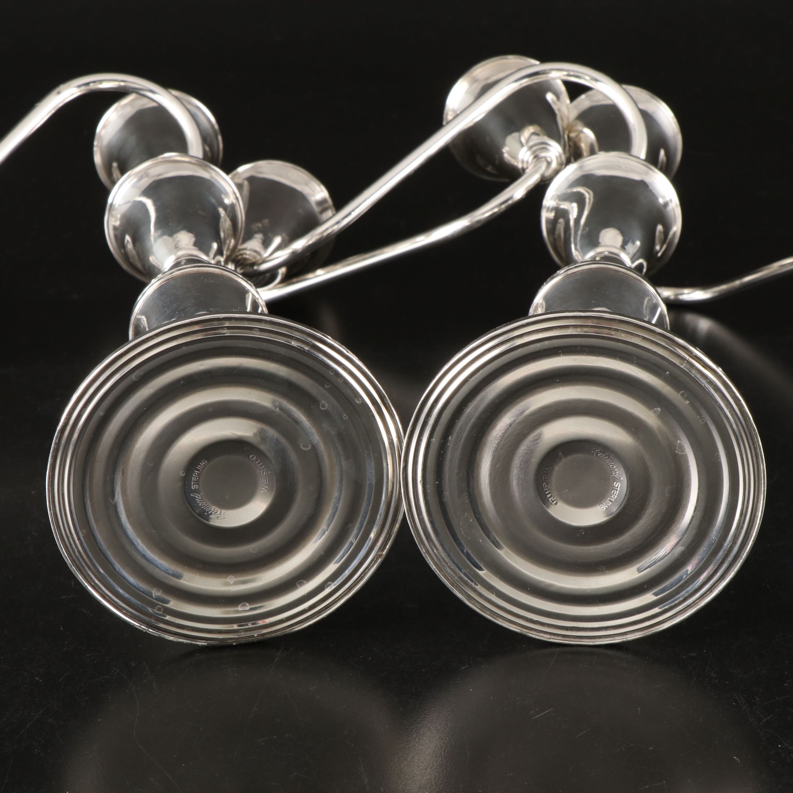 Pair of Raimond Weighted Sterling Silver Candelabra